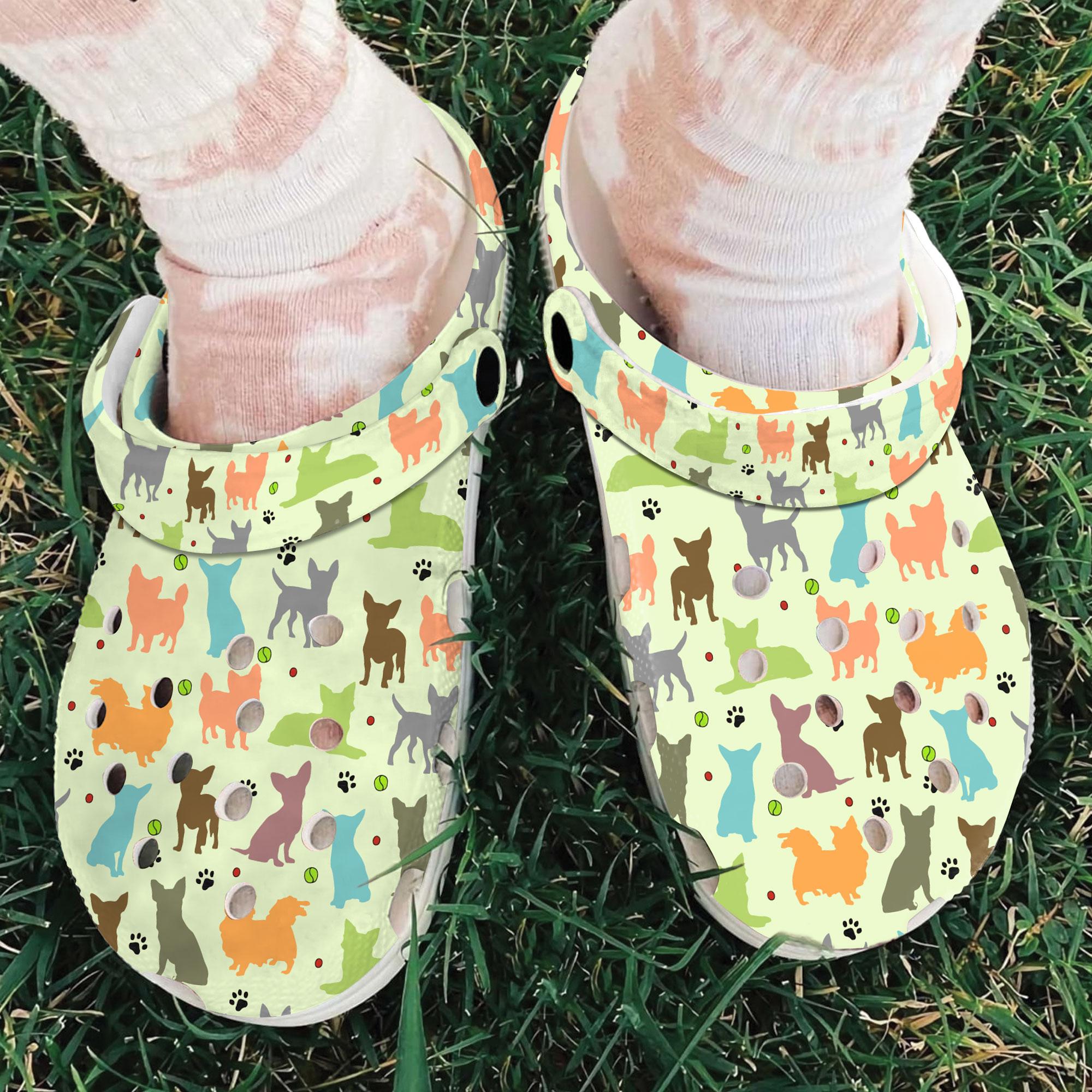 Merchidea Chihuahua Dog Crocs Crocband Clogs Shoes Comfortable For Men Women and Kids