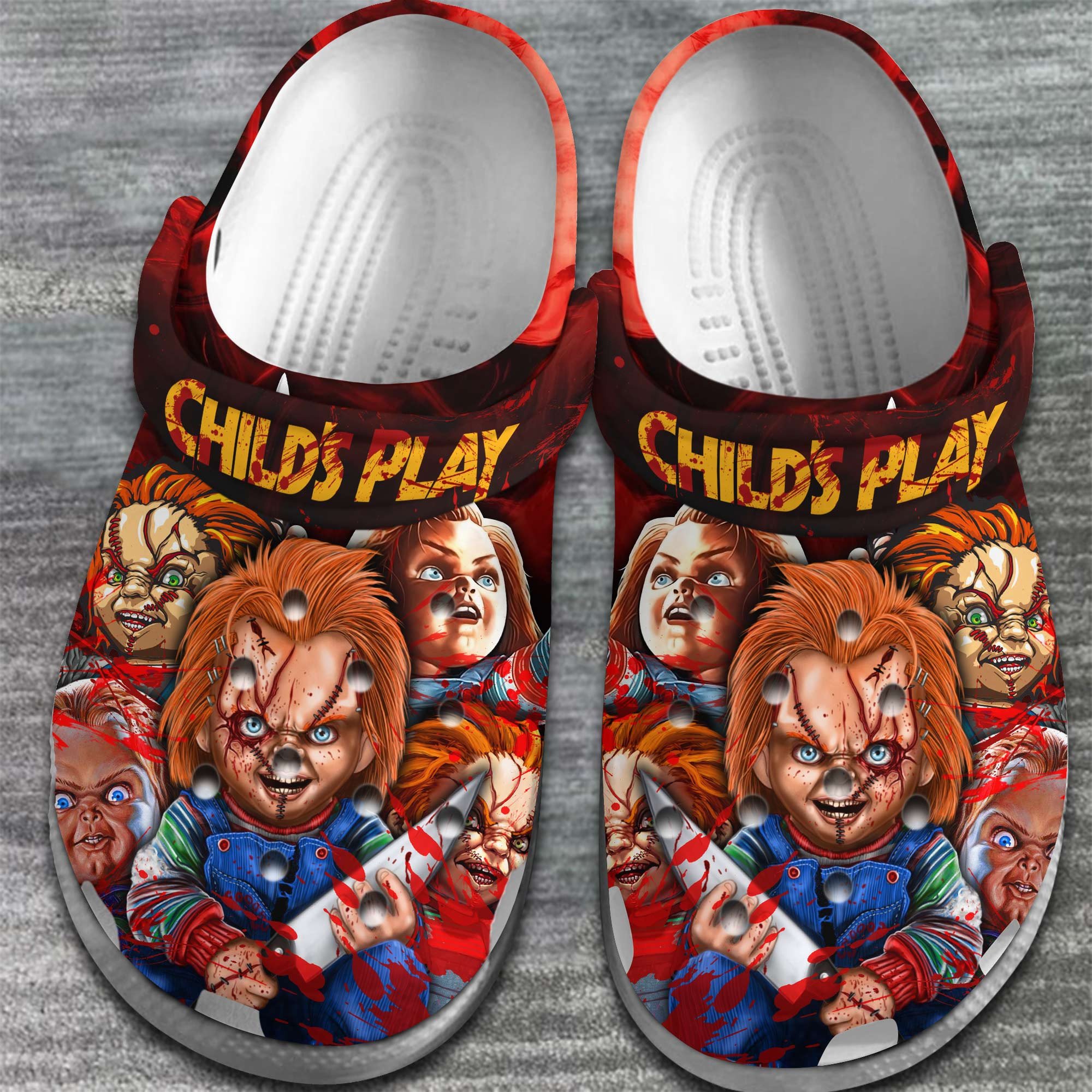 Merchidea Child's Play Movie Crocs Crocband Clogs Shoes Comfortable For Men Women and Kids