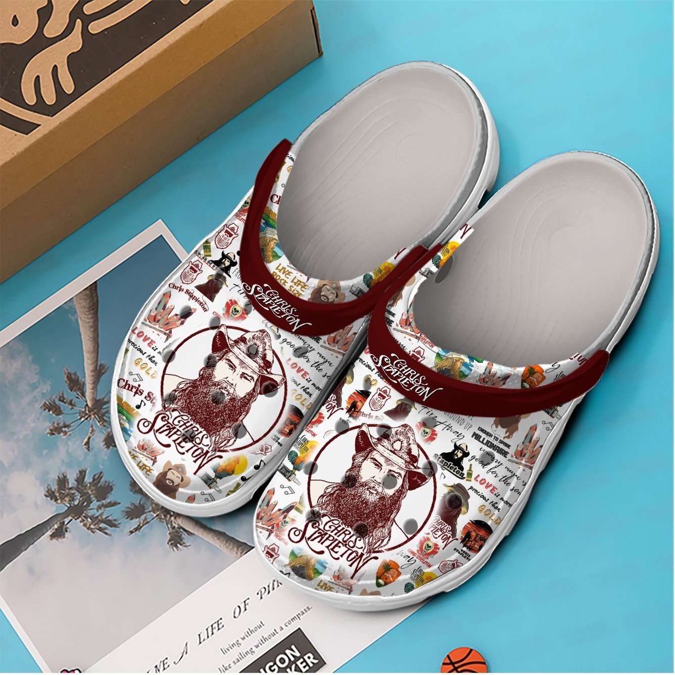 Merchidea Chris Stapleton Music Crocs Crocband Clogs Shoes Comfortable For Men Women and Kids