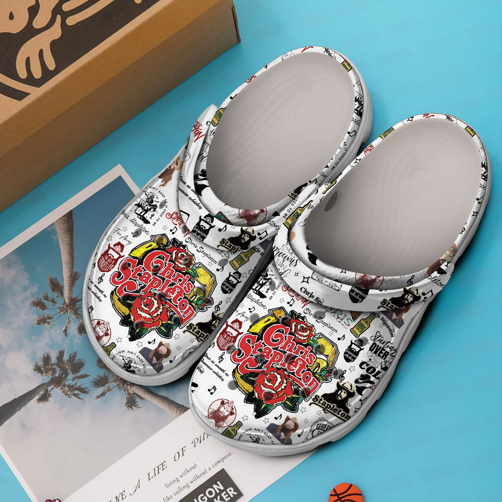 Merchidea Chris Stapleton Music Crocs Crocband Clogs Shoes Comfortable For Men Women and Kids