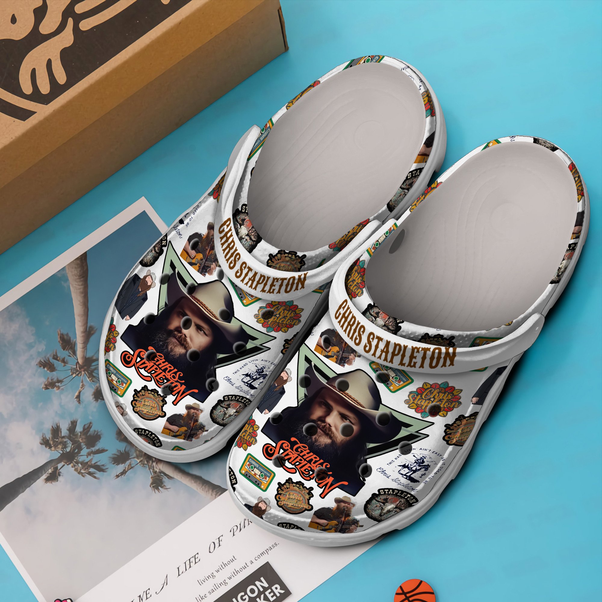 Merchidea Chris Stapleton Music Crocs Crocband Clogs Shoes Comfortable For Men Women and Kids