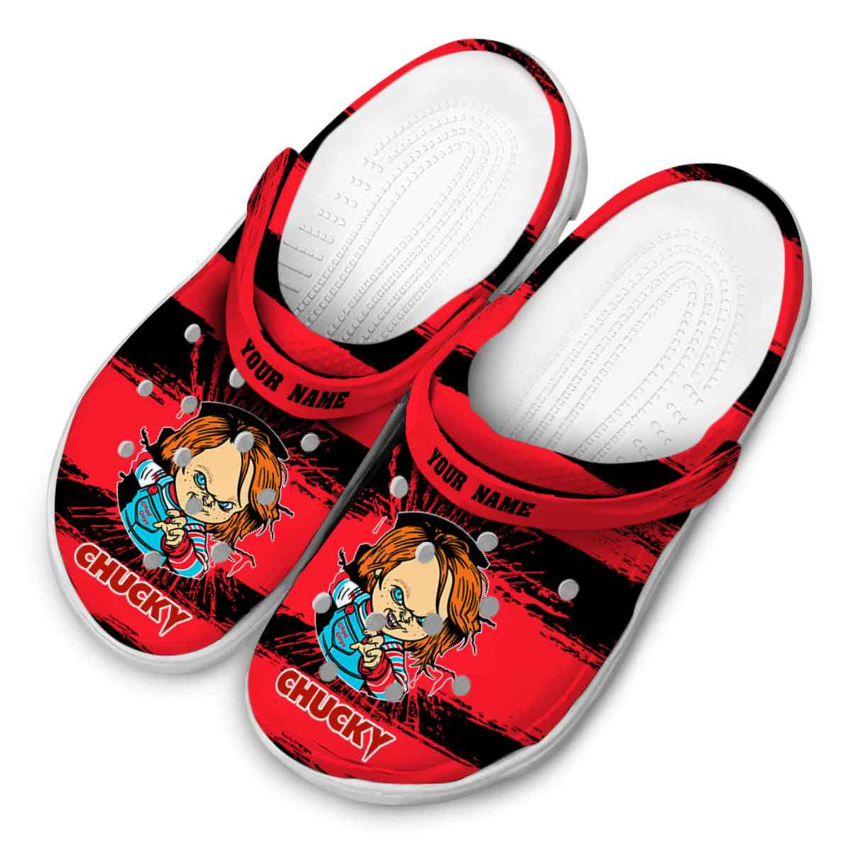 Merchidea Chucky Horror Movie Crocs Crocband Clogs Shoes Comfortable For Men Women and Kids