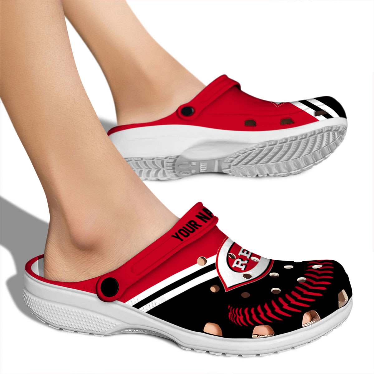 Merchidea Cincinnati Reds MLB Sport Crocs Crocband Clogs Shoes Comfortable For Men Women and Kids
