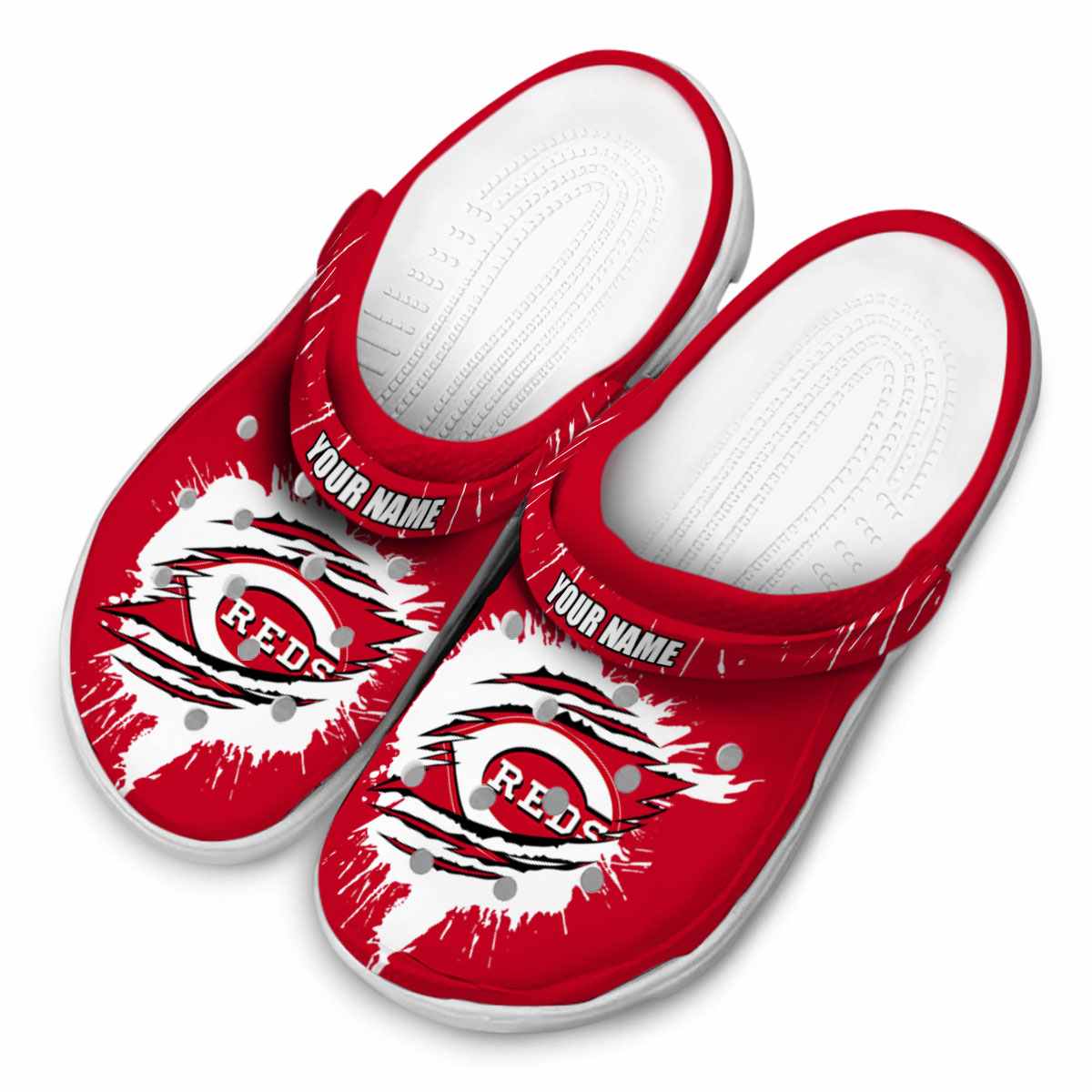 Merchidea Cincinnati Reds MLB Sport Crocs Crocband Clogs Shoes Comfortable For Men Women and Kids