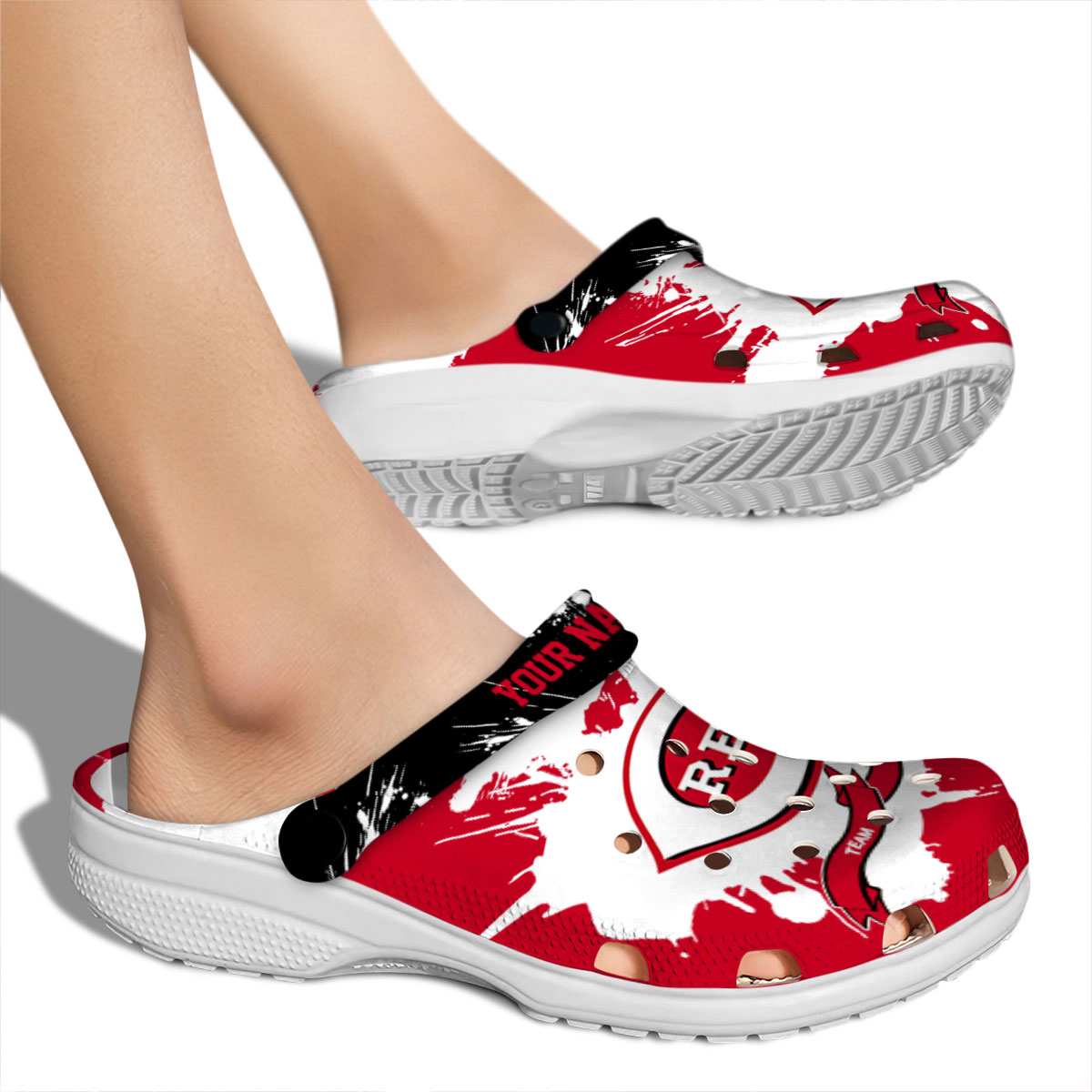 Merchidea Cincinnati Reds MLB Sport Crocs Crocband Clogs Shoes Comfortable For Men Women and Kids