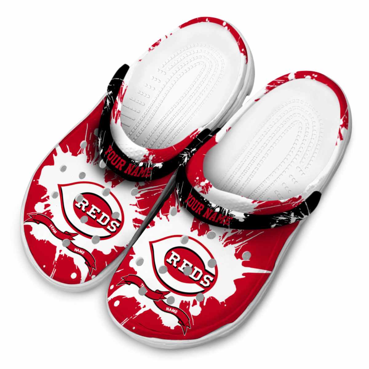 Merchidea Cincinnati Reds MLB Sport Crocs Crocband Clogs Shoes Comfortable For Men Women and Kids
