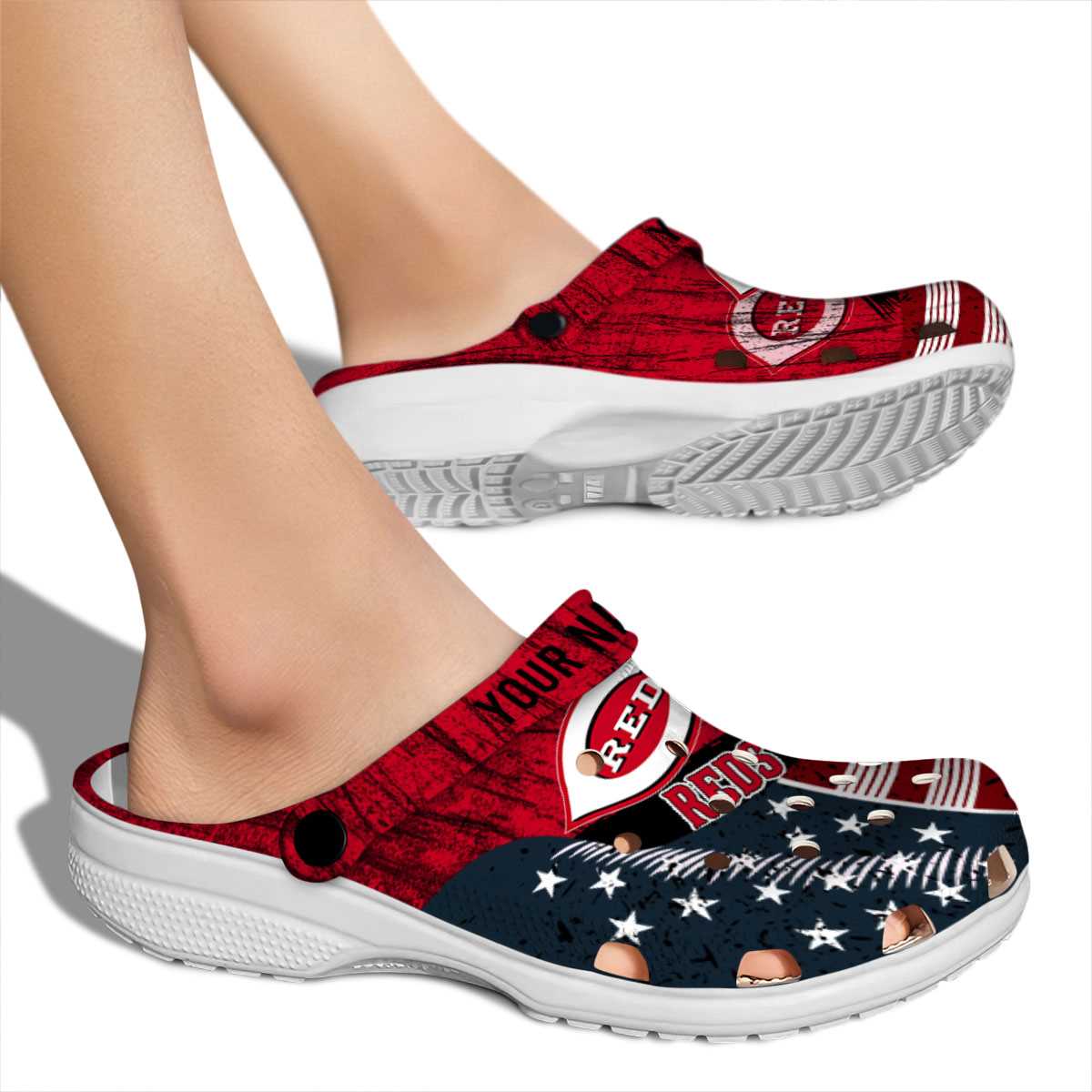 Merchidea Cincinnati Reds MLB Sport Crocs Crocband Clogs Shoes Comfortable For Men Women and Kids