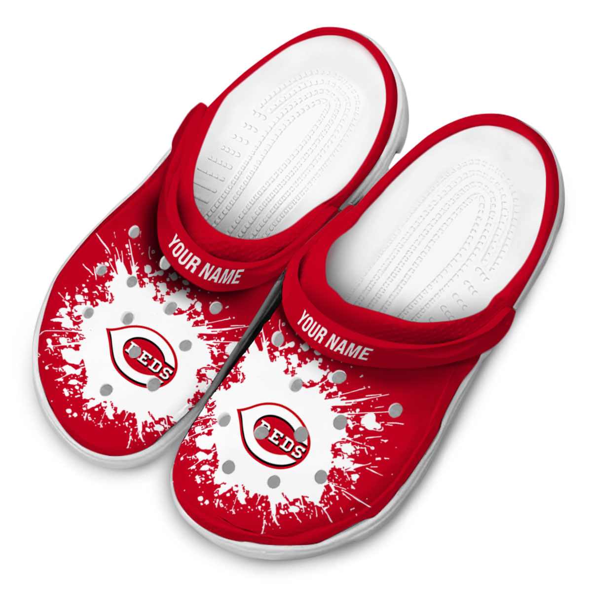 Merchidea Cincinnati Reds MLB Sport Crocs Crocband Clogs Shoes Comfortable For Men Women and Kids