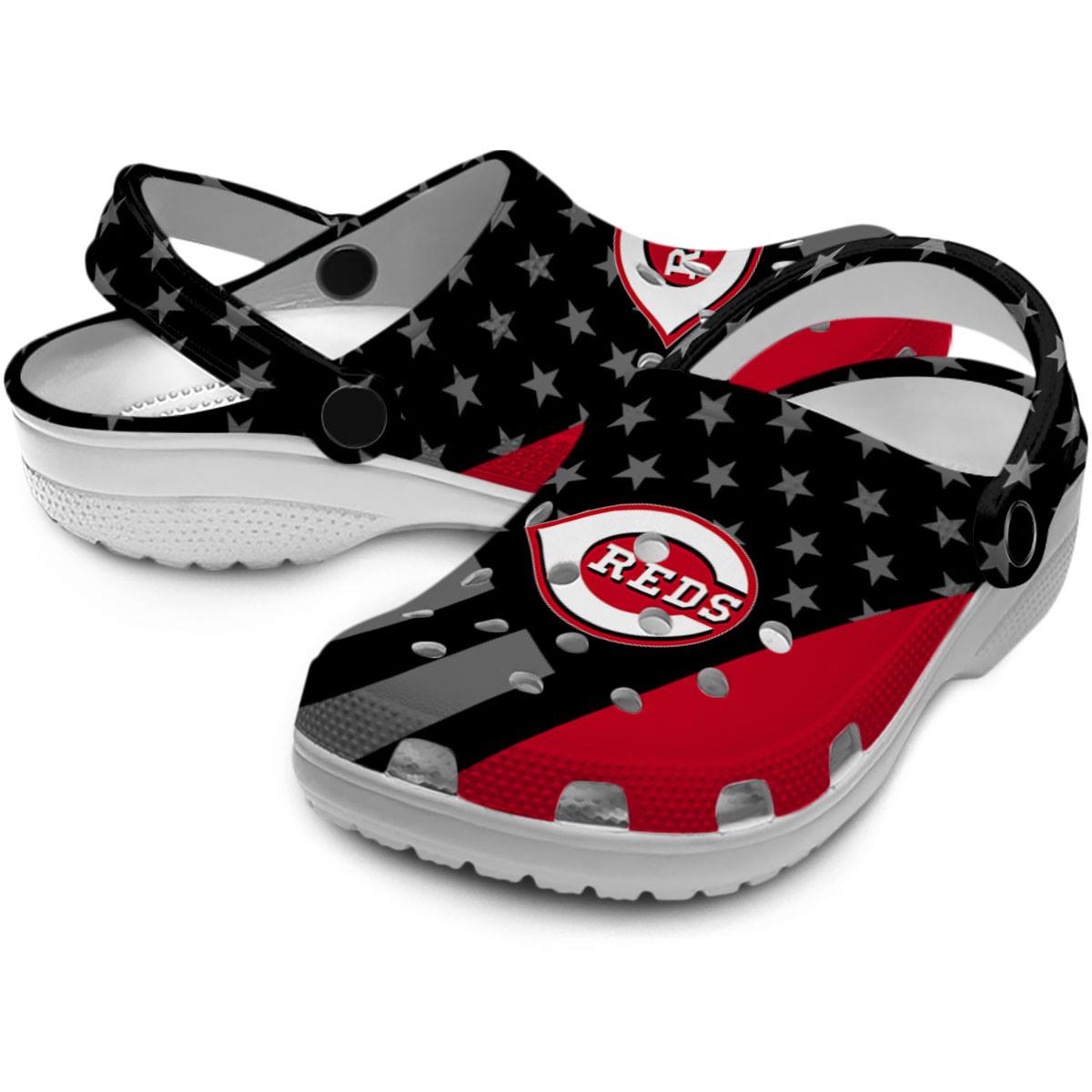 Merchidea Cincinnati Reds MLB Sport Crocs Crocband Clogs Shoes Comfortable For Men Women and Kids