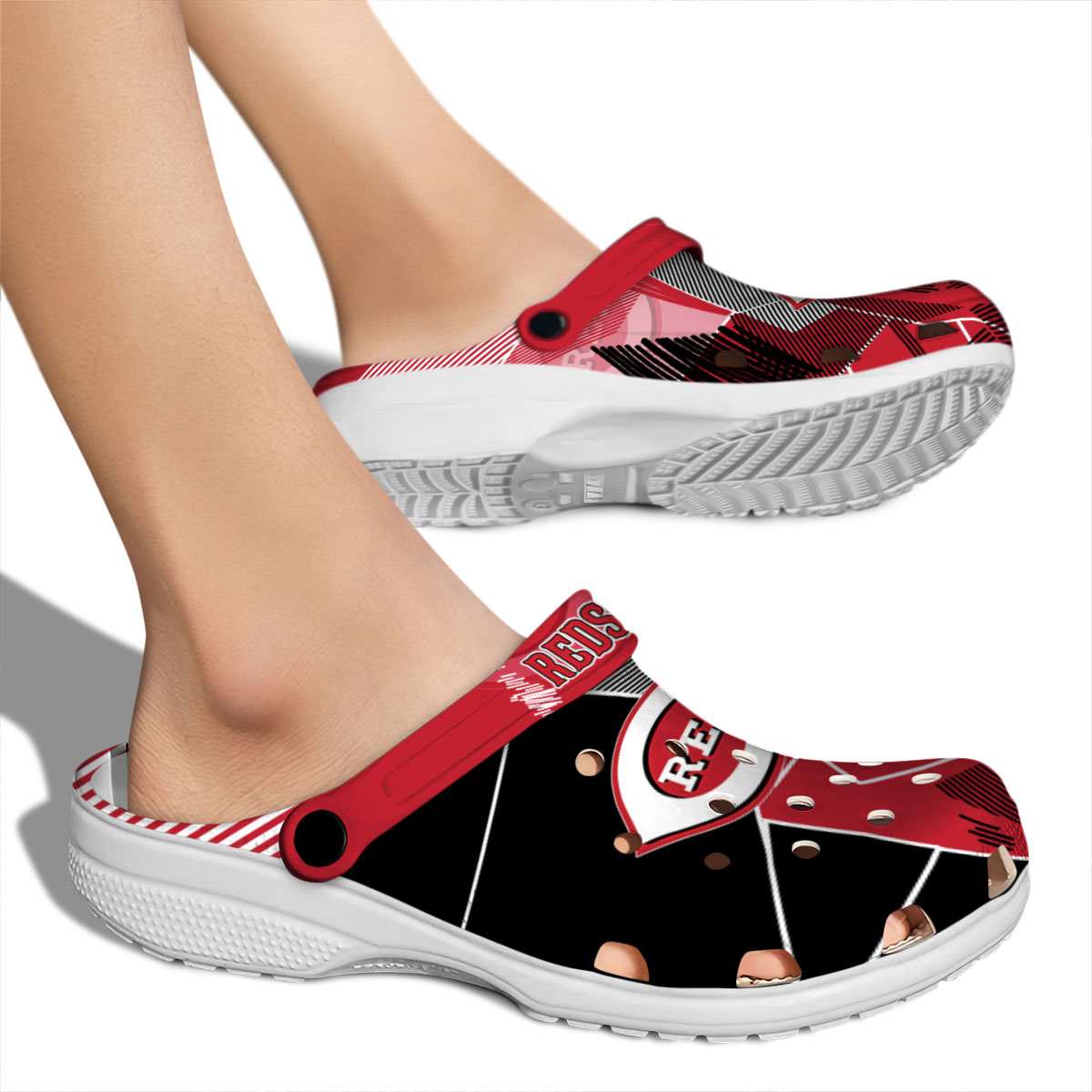 Merchidea Cincinnati Reds MLB Sport Crocs Crocband Clogs Shoes Comfortable For Men Women and Kids