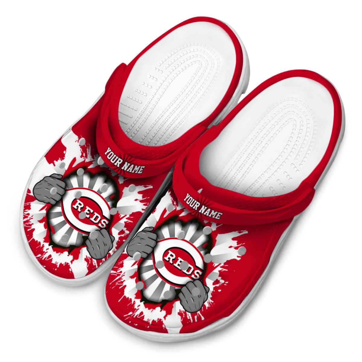 Merchidea Cincinnati Reds MLB Sport Crocs Crocband Clogs Shoes Comfortable For Men Women and Kids