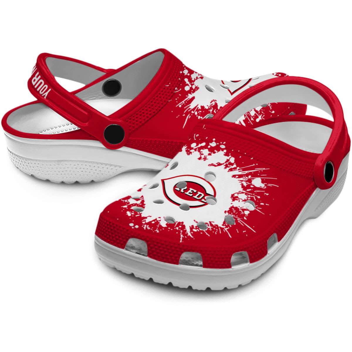 Merchidea Cincinnati Reds MLB Sport Crocs Crocband Clogs Shoes Comfortable For Men Women and Kids