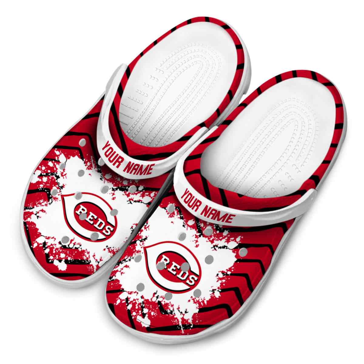 Merchidea Cincinnati Reds MLB Sport Crocs Crocband Clogs Shoes Comfortable For Men Women and Kids