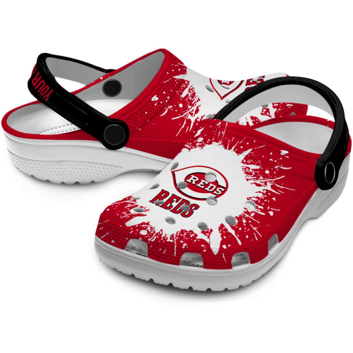 Merchidea Cincinnati Reds MLB Sport Crocs Crocband Clogs Shoes Comfortable For Men Women and Kids