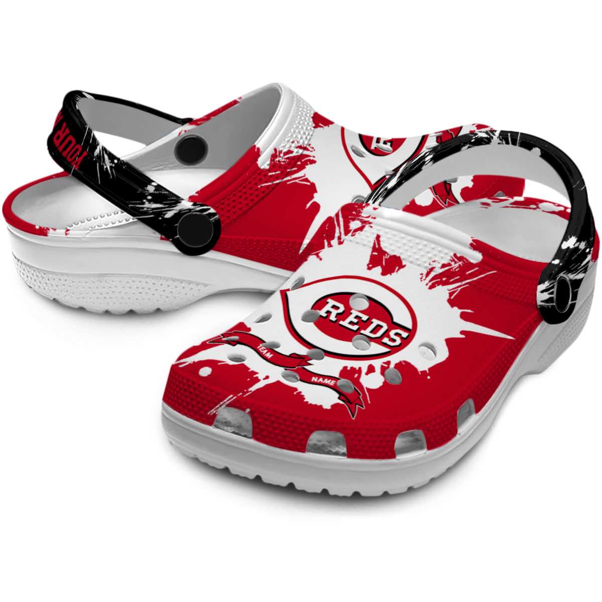 Merchidea Cincinnati Reds MLB Sport Crocs Crocband Clogs Shoes Comfortable For Men Women and Kids