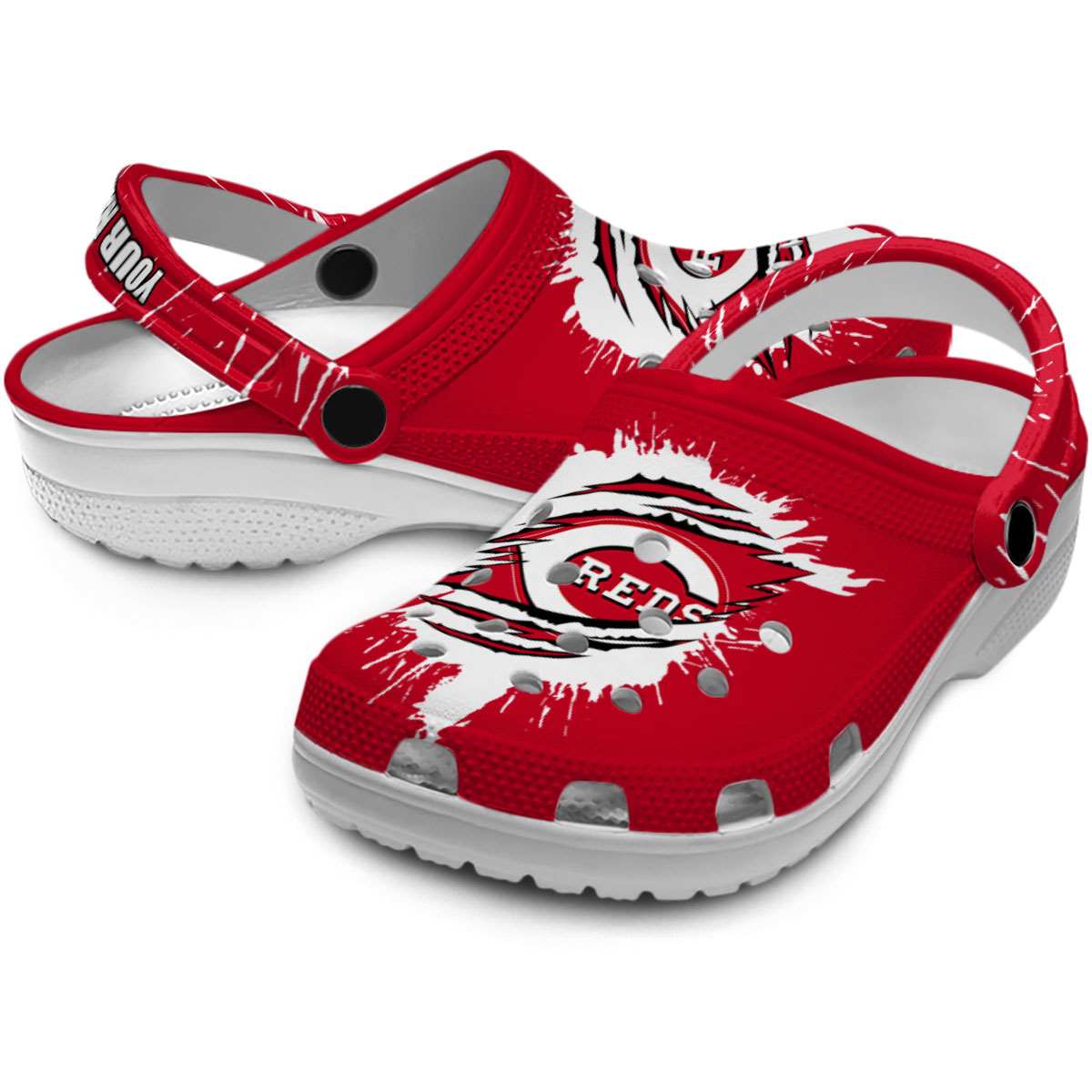 Merchidea Cincinnati Reds MLB Sport Crocs Crocband Clogs Shoes Comfortable For Men Women and Kids
