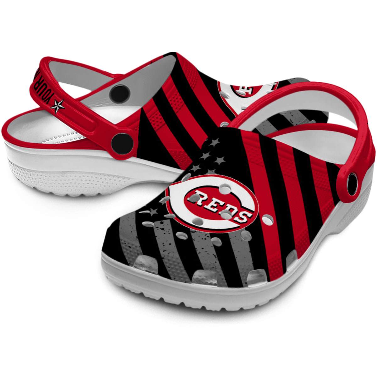 Merchidea Cincinnati Reds MLB Sport Crocs Crocband Clogs Shoes Comfortable For Men Women and Kids