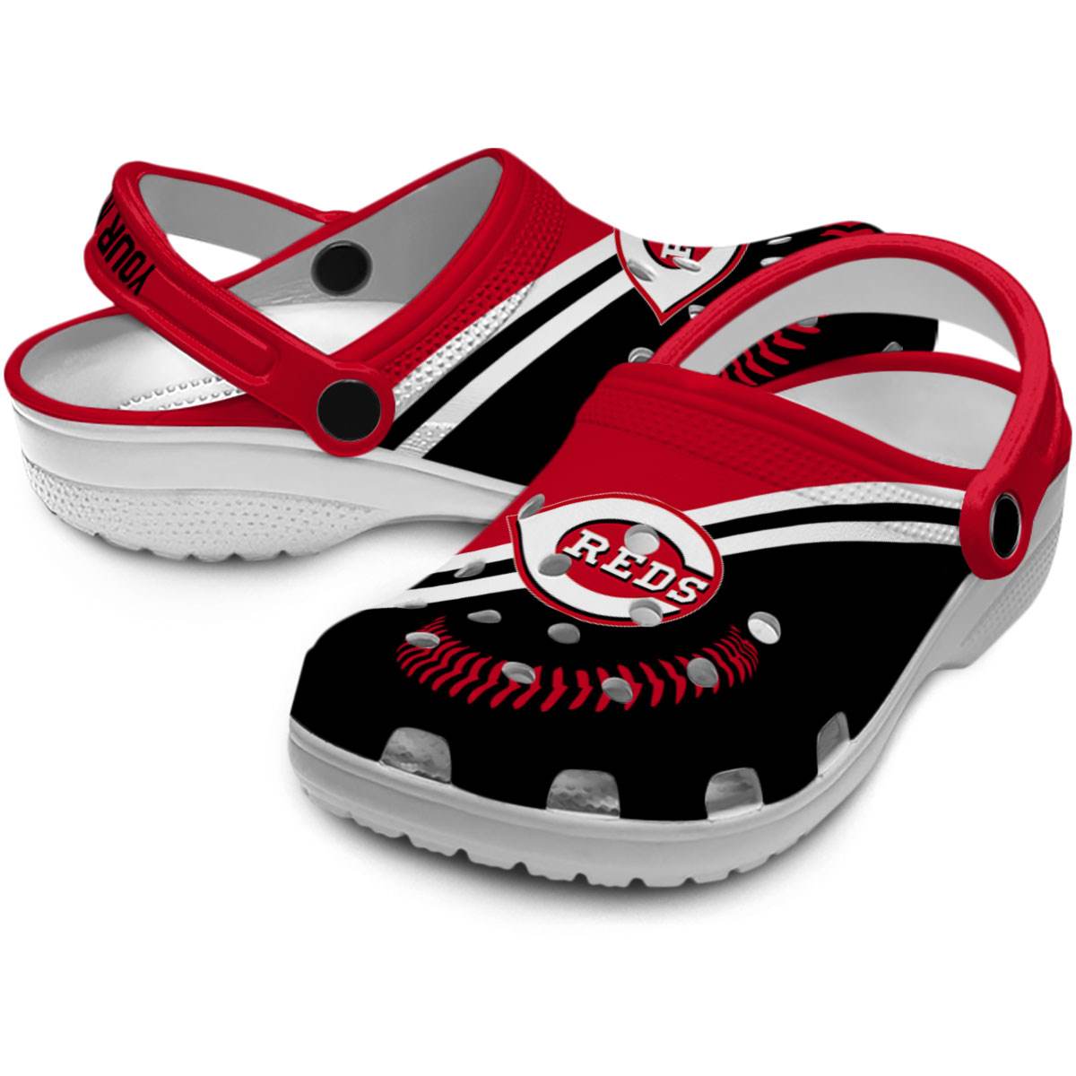 Merchidea Cincinnati Reds MLB Sport Crocs Crocband Clogs Shoes Comfortable For Men Women and Kids