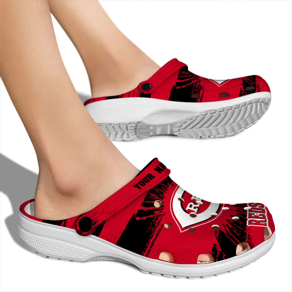 Merchidea Cincinnati Reds MLB Sport Crocs Crocband Clogs Shoes Comfortable For Men Women and Kids