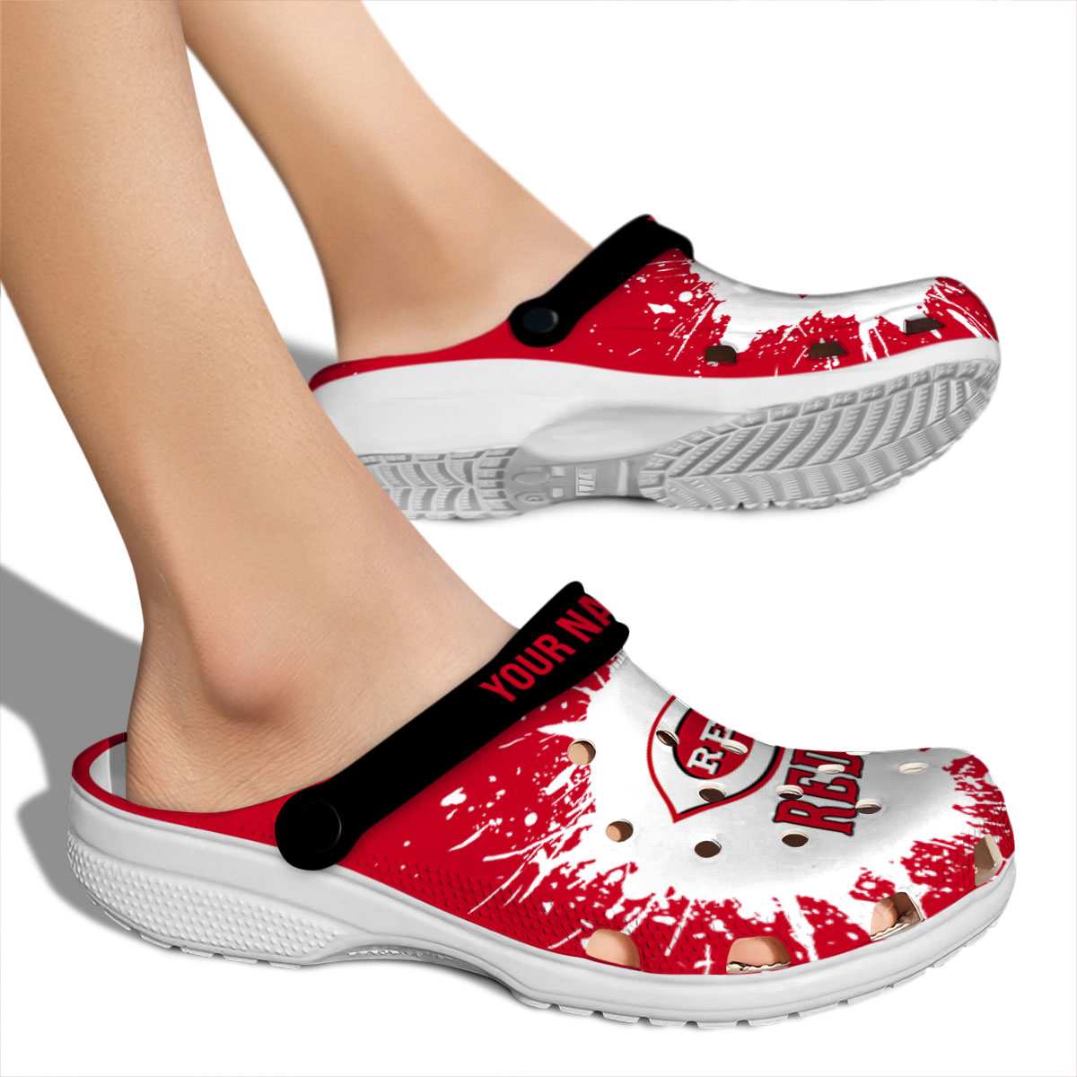 Merchidea Cincinnati Reds MLB Sport Crocs Crocband Clogs Shoes Comfortable For Men Women and Kids