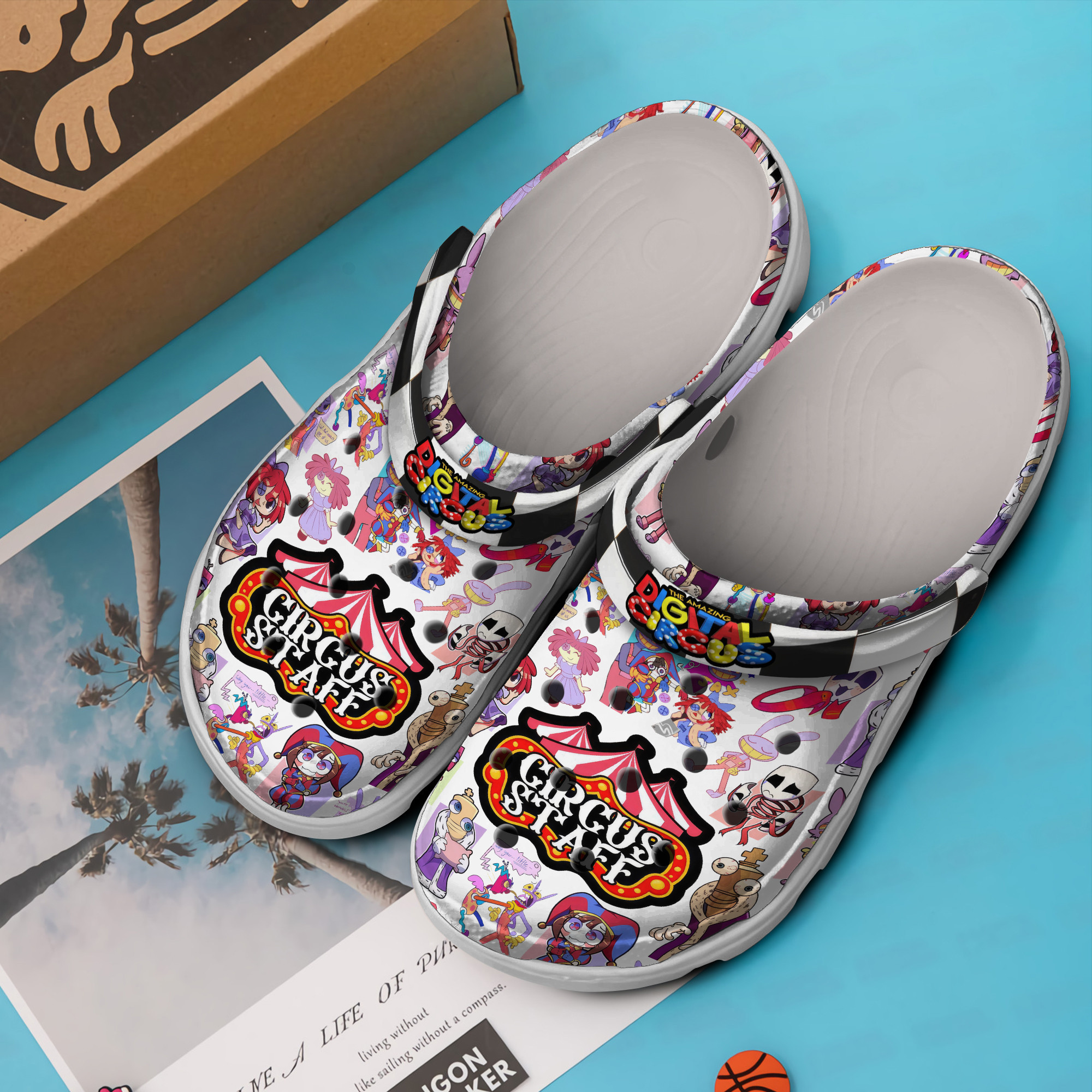 Merchidea Circus Staff Clowns The Amazing Digital Circus Cartoon Crocs Crocband Clogs Shoes Comfortable For Men Women and Kids