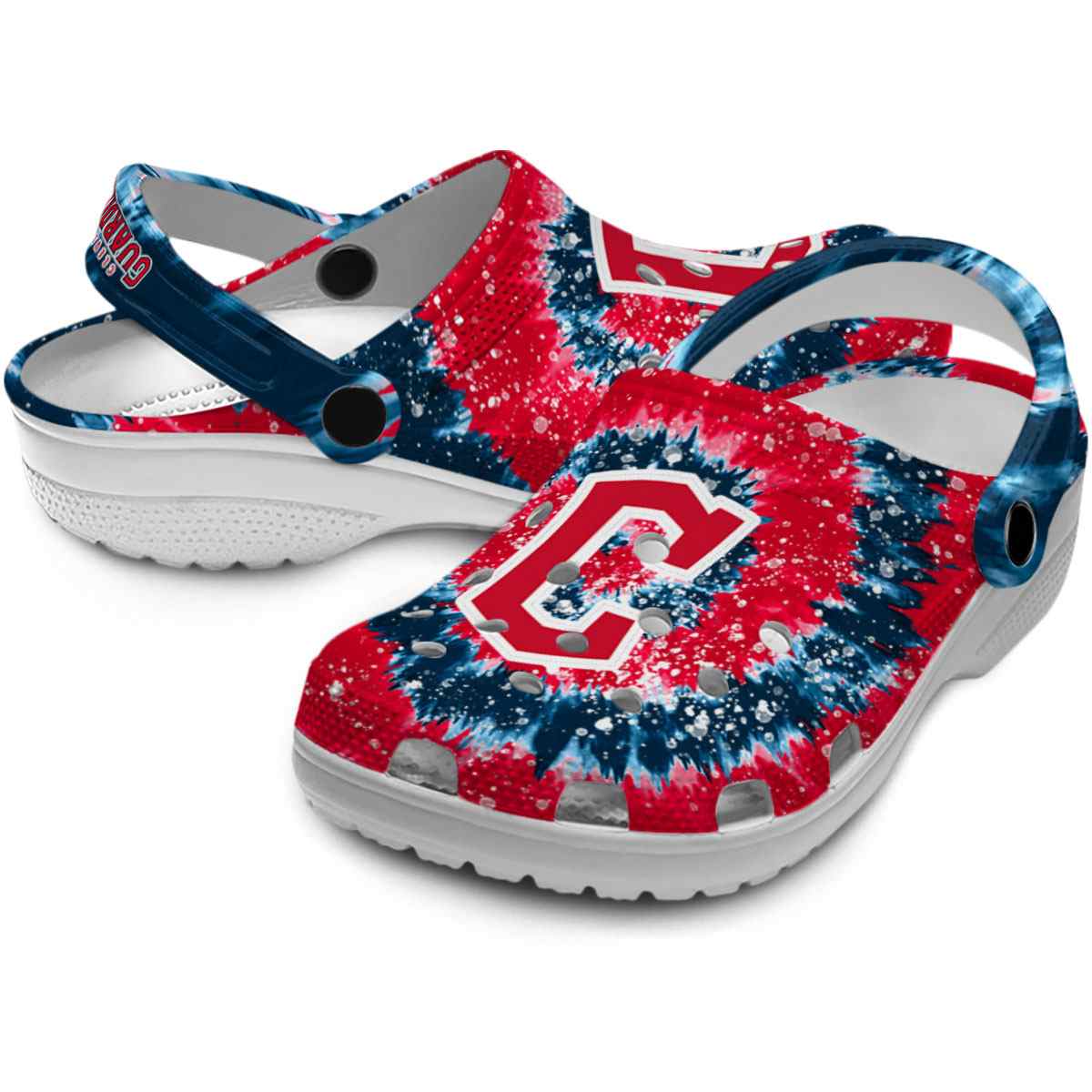 Merchidea Cleveland Guardians MLB Sport Crocs Crocband Clogs Shoes Comfortable For Men Women and Kids