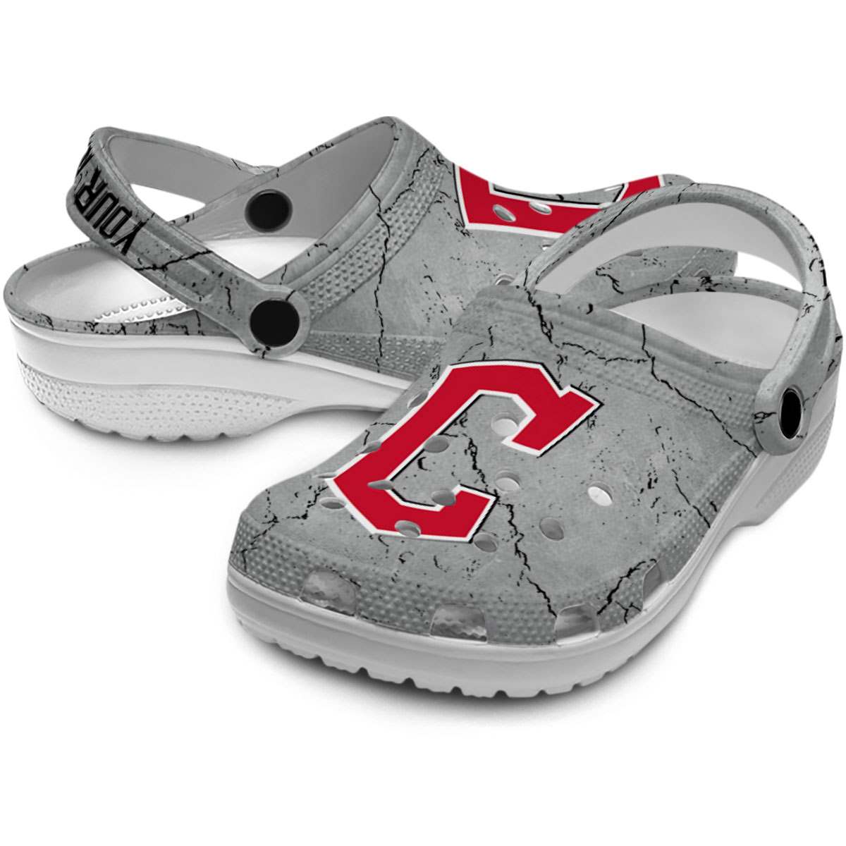 Merchidea Cleveland Guardians MLB Sport Crocs Crocband Clogs Shoes Comfortable For Men Women and Kids