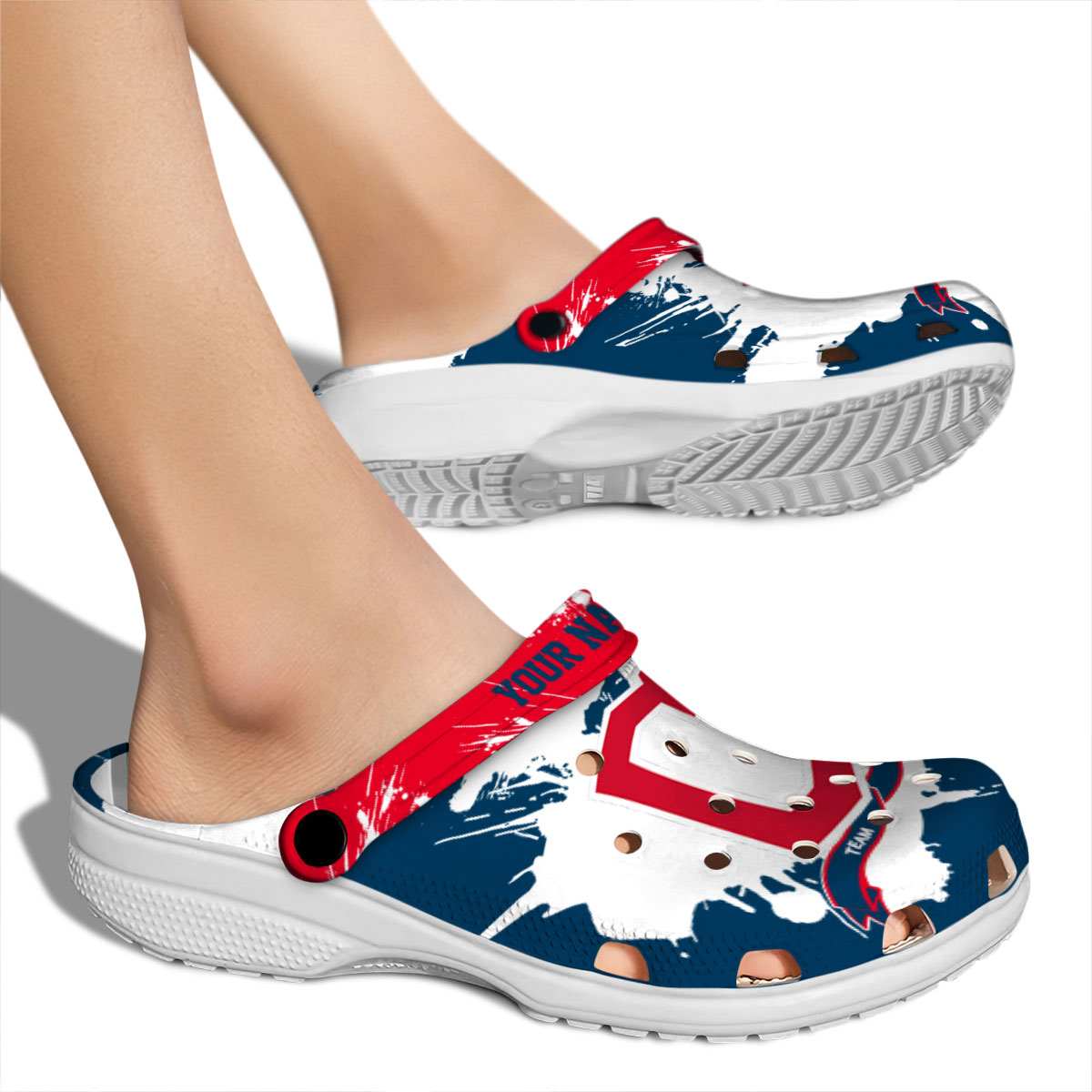 Merchidea Cleveland Guardians MLB Sport Crocs Crocband Clogs Shoes Comfortable For Men Women and Kids