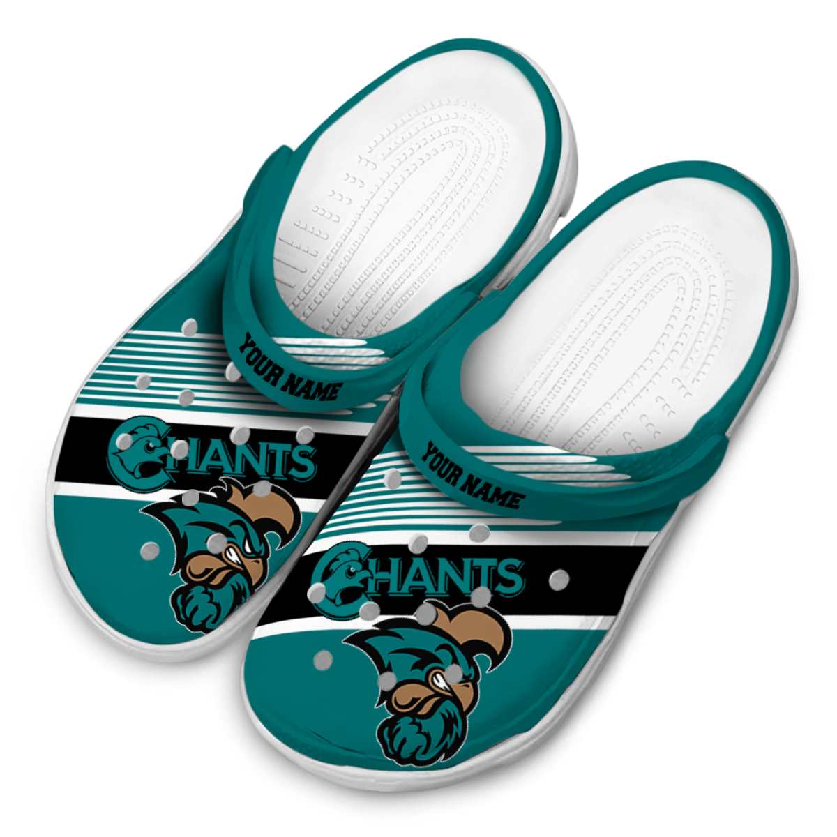 Merchidea Coastal Carolina Chanticleers NCAA Sport Crocs Crocband Clogs Shoes Comfortable For Men Women and Kids