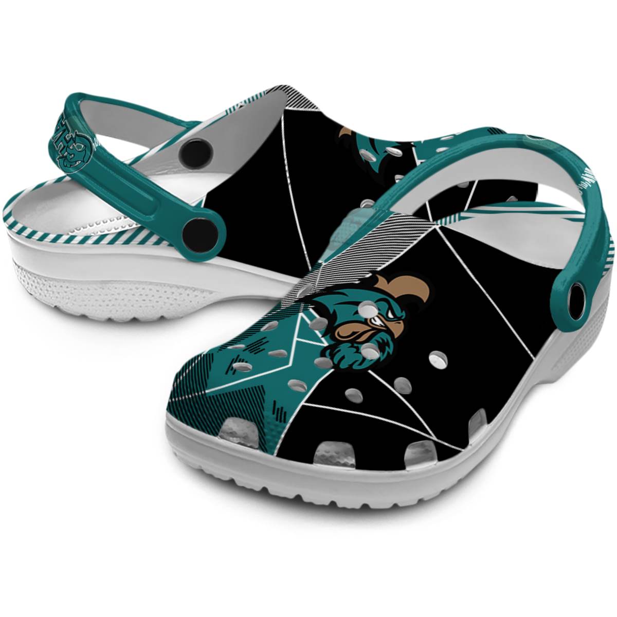 Merchidea Coastal Carolina Chanticleers NCAA Sport Crocs Crocband Clogs Shoes Comfortable For Men Women and Kids