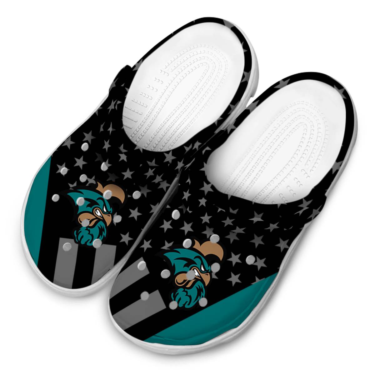 Merchidea Coastal Carolina Chanticleers NCAA Sport Crocs Crocband Clogs Shoes Comfortable For Men Women and Kids