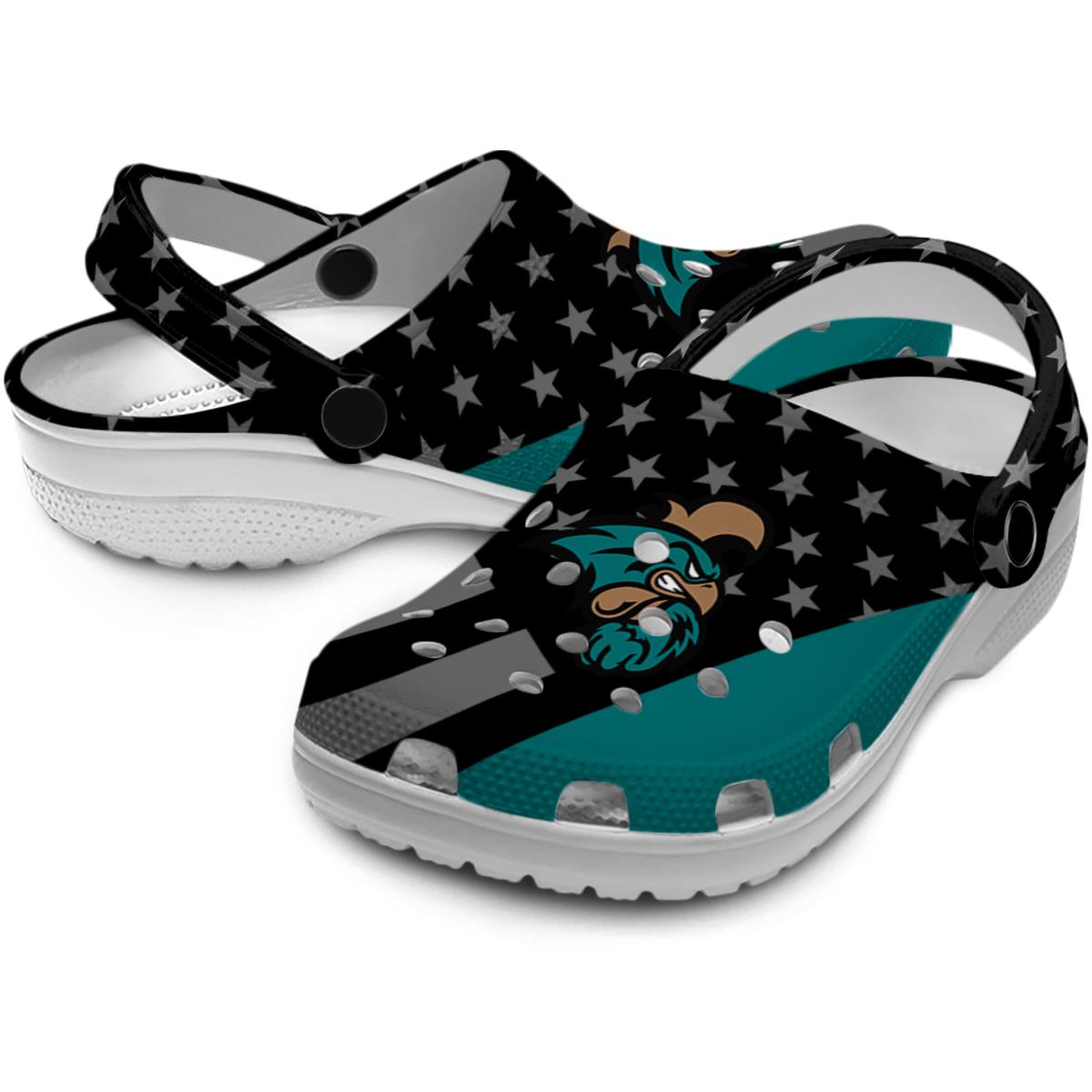 Merchidea Coastal Carolina Chanticleers NCAA Sport Crocs Crocband Clogs Shoes Comfortable For Men Women and Kids
