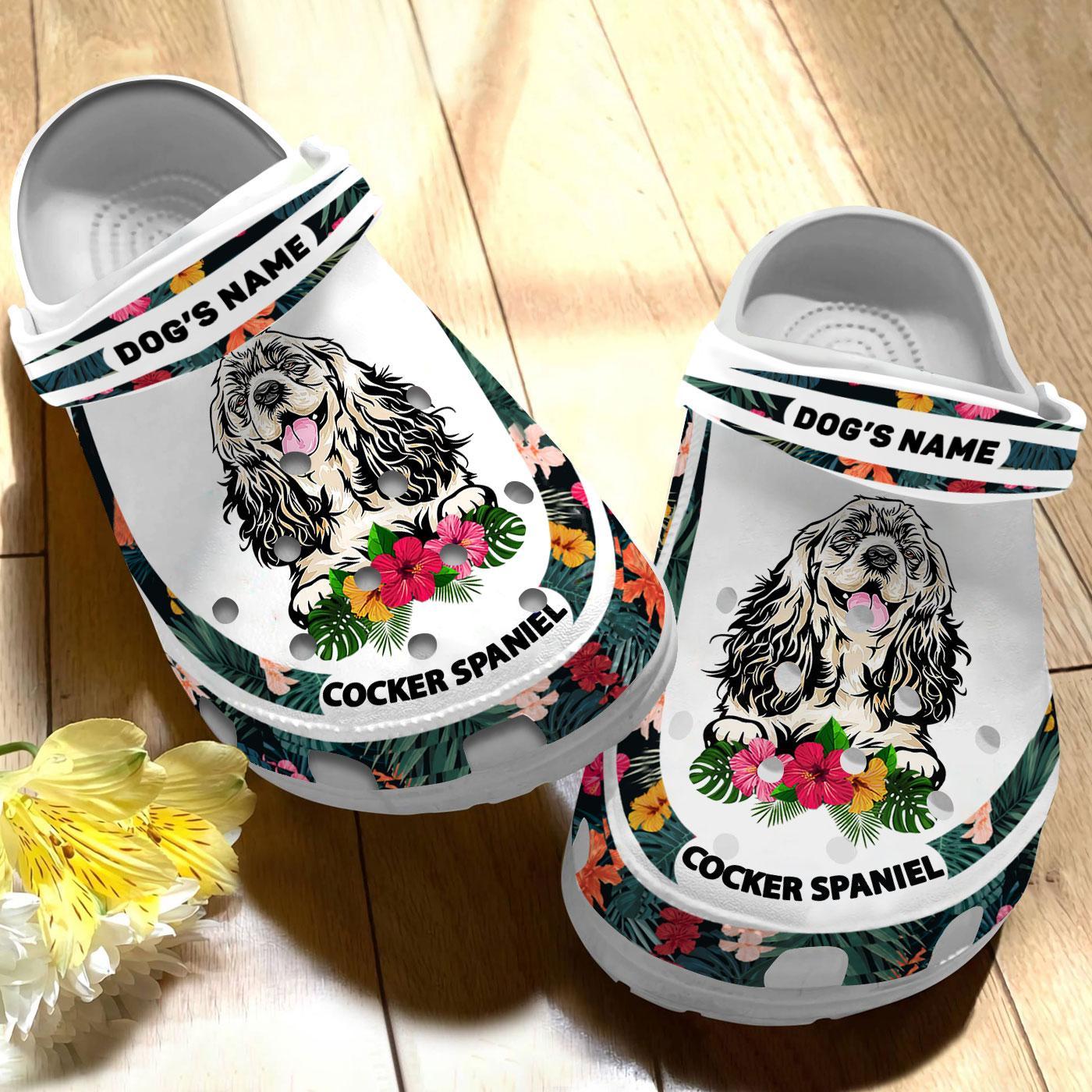 Merchidea Cocker Spaniel Dog Crocs Crocband Clogs Shoes Comfortable For Men Women and Kids
