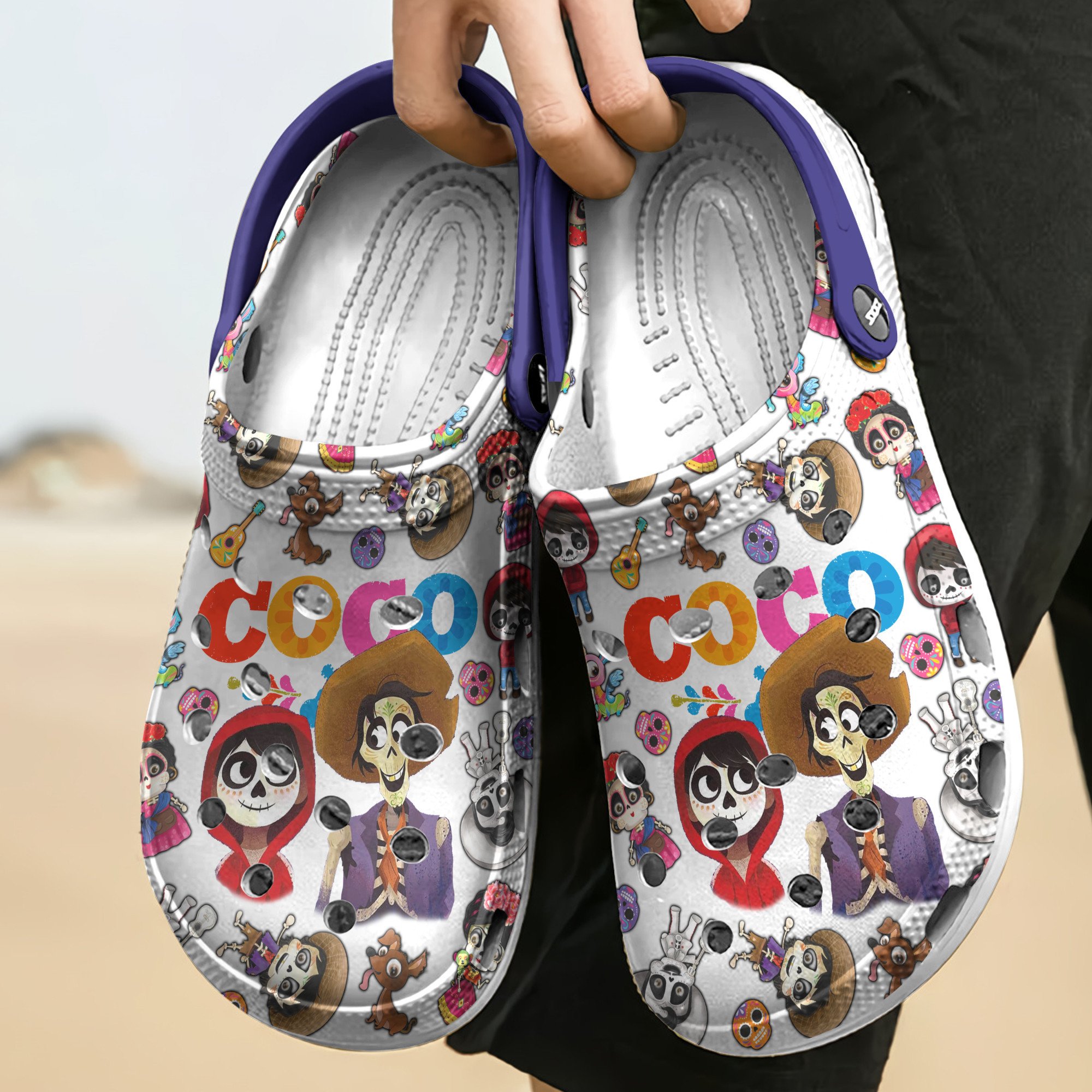 Merchidea Coco Disney Cartoon Crocs Crocband Clogs Shoes Comfortable For Men Women and Kids