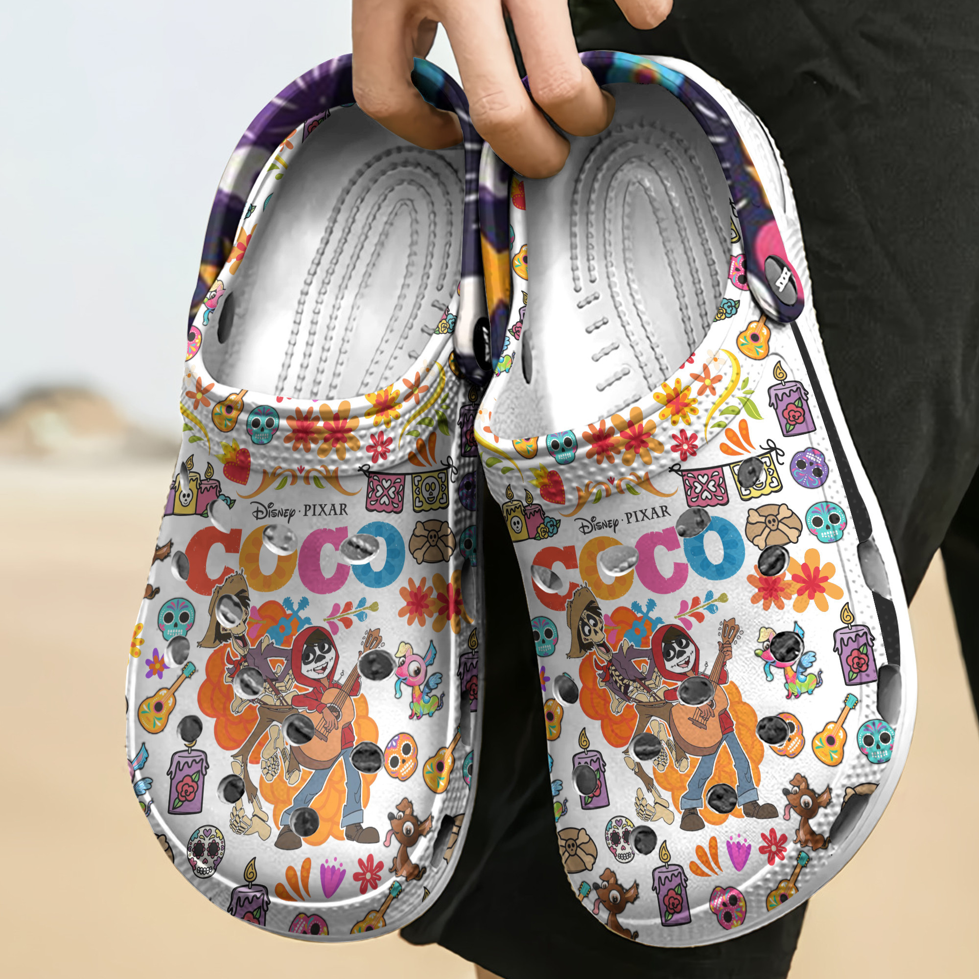 Merchidea Coco Disney Cartoon Crocs Crocband Clogs Shoes Comfortable For Men Women and Kids