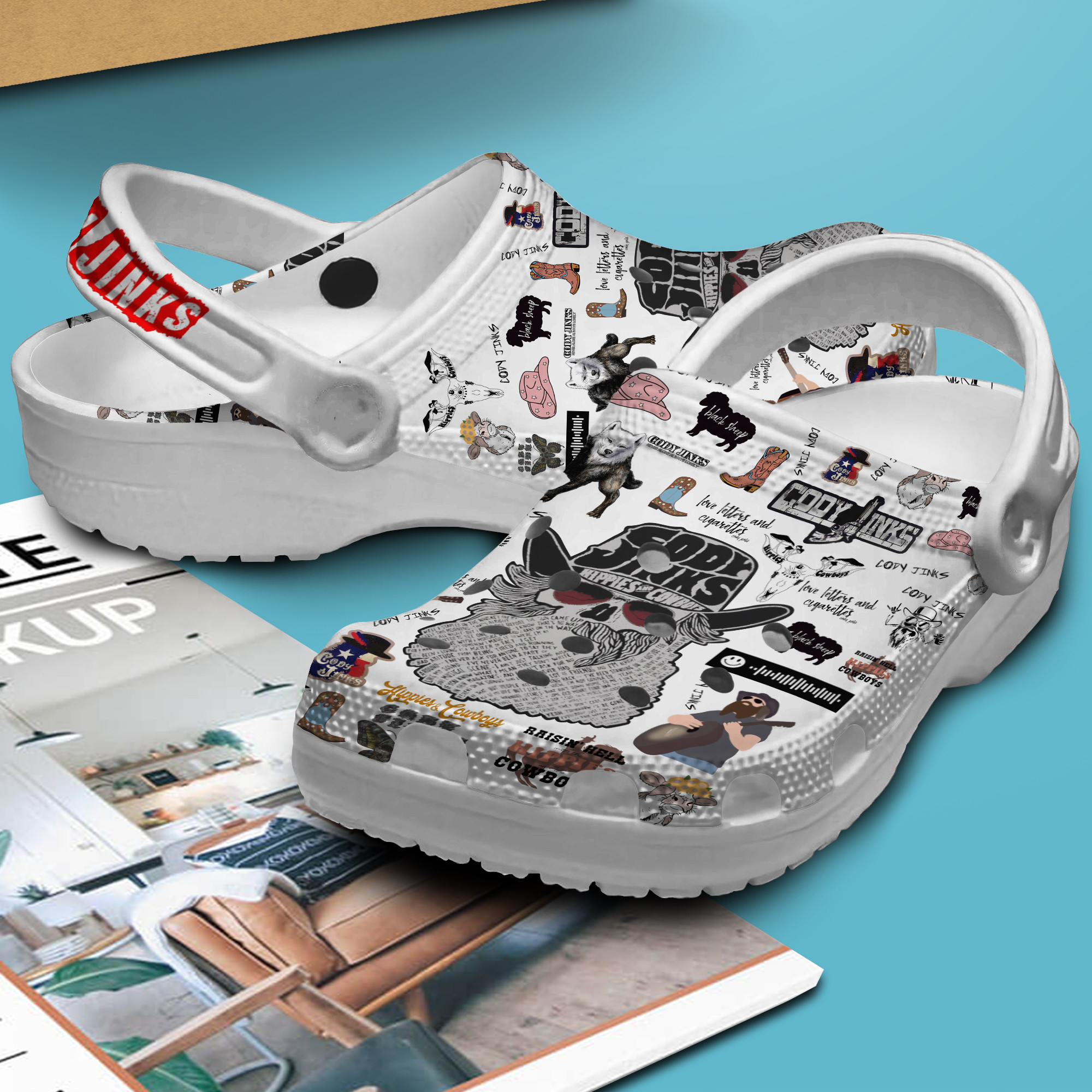 Merchidea Cody Jinks Music Crocs Crocband Clogs Shoes Comfortable For Men Women and Kids