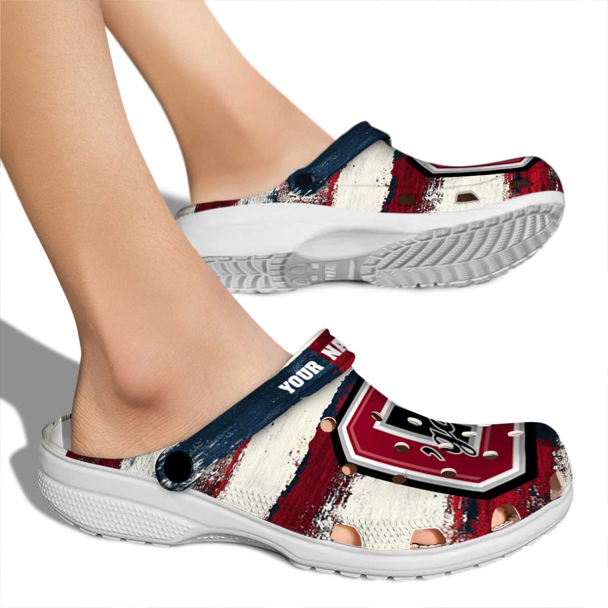 Merchidea Colgate Raiders NCAA Sport Crocs Crocband Clogs Shoes Comfortable For Men Women and Kids