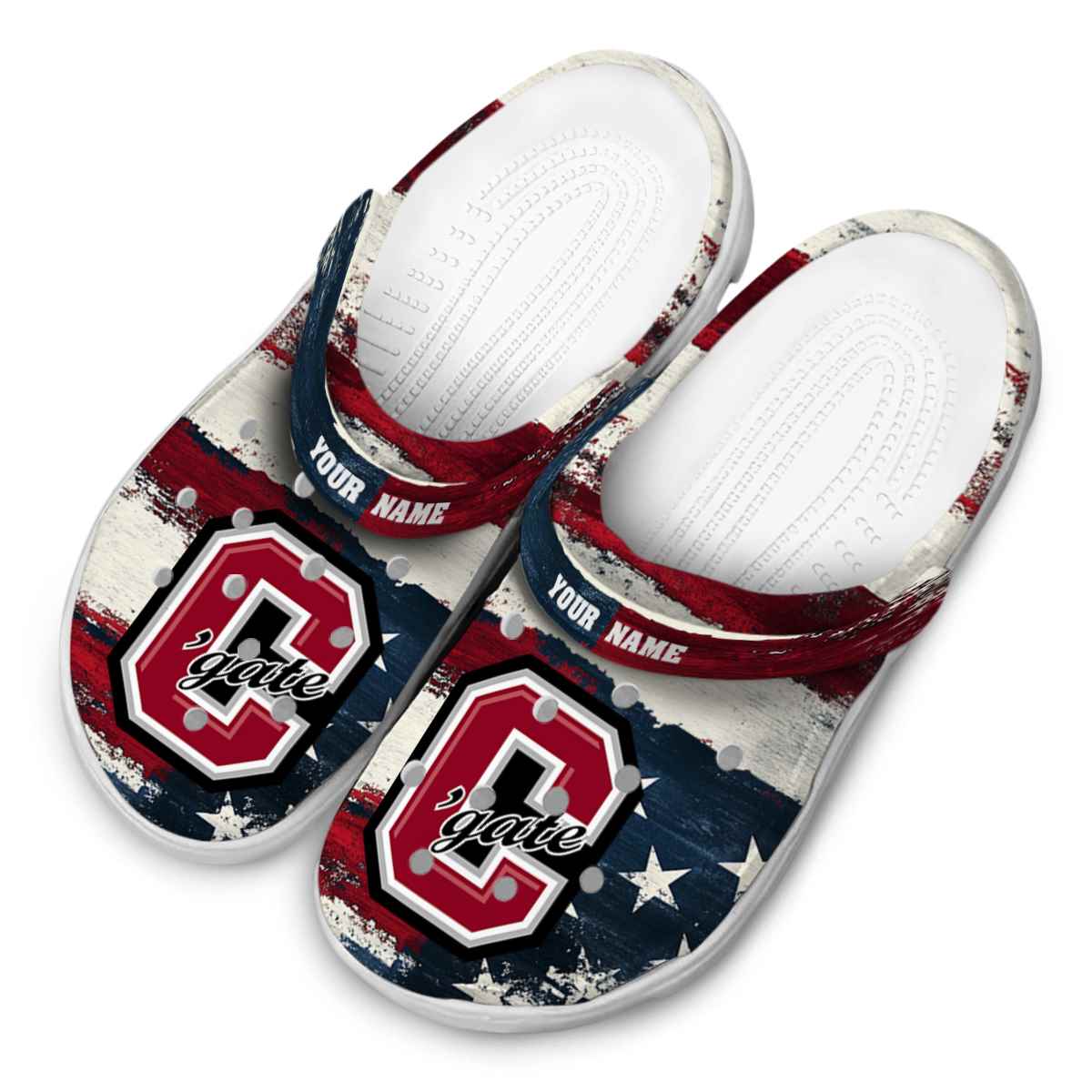 Merchidea Colgate Raiders NCAA Sport Crocs Crocband Clogs Shoes Comfortable For Men Women and Kids