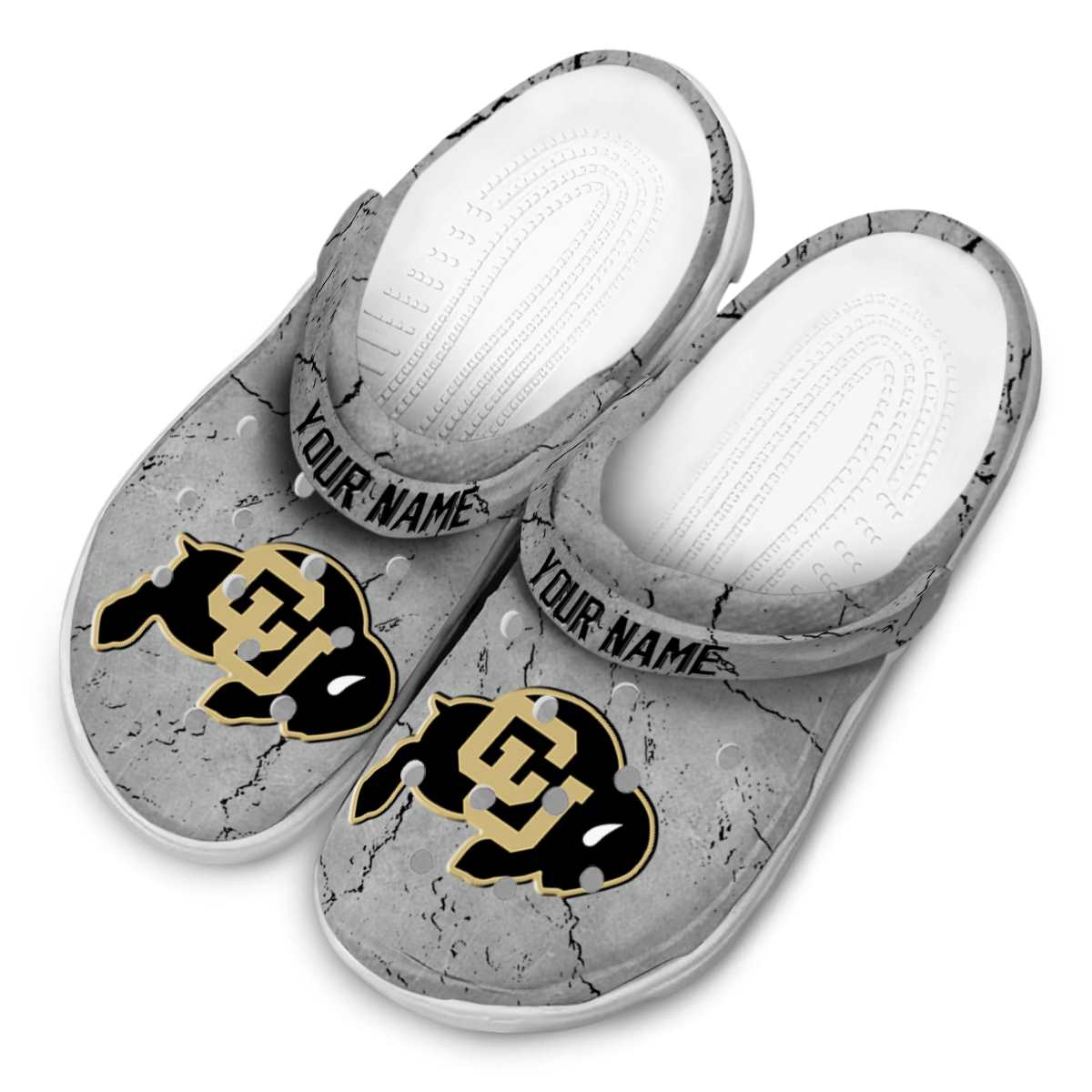 Merchidea Colorado Buffaloes NCAA Sport Crocs Crocband Clogs Shoes Comfortable For Men Women and Kids