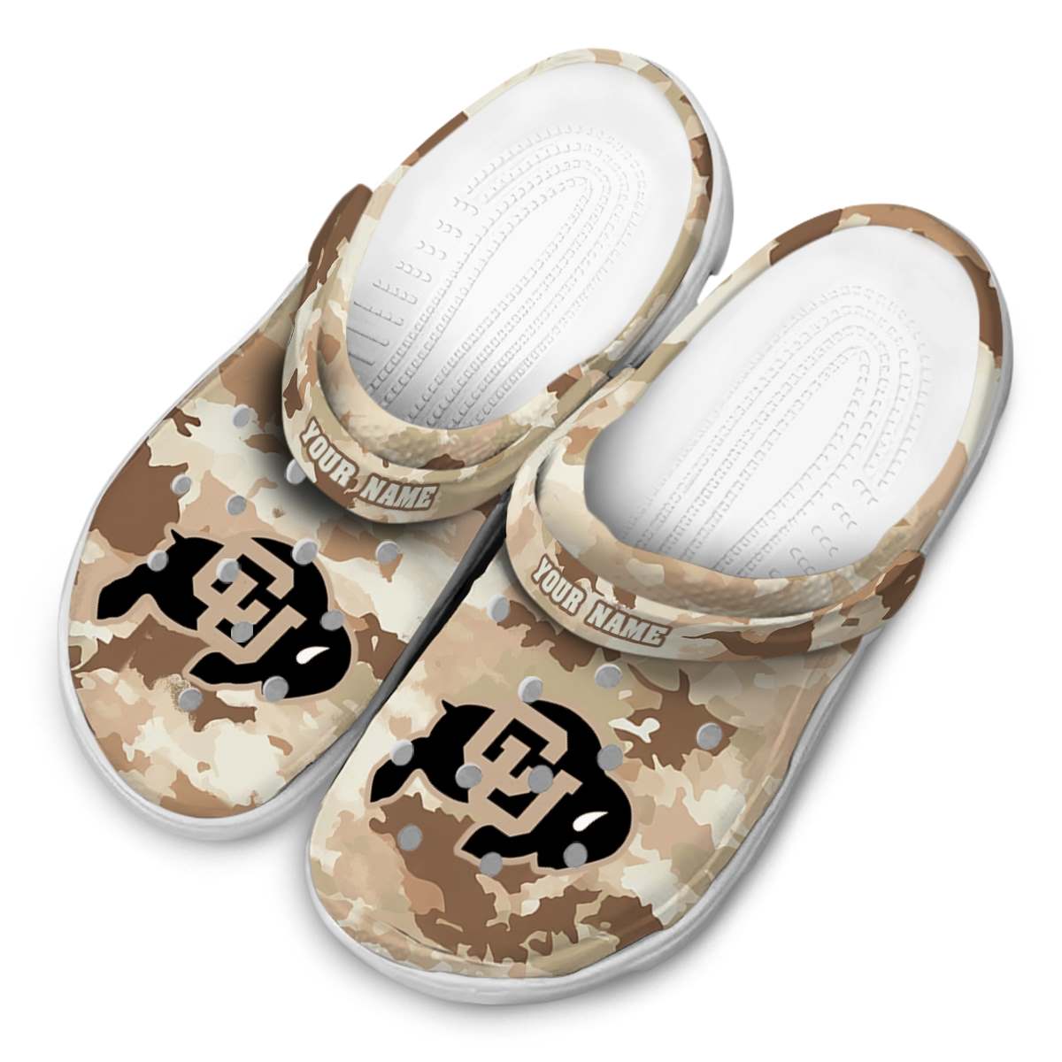 Merchidea Colorado Buffaloes NCAA Sport Crocs Crocband Clogs Shoes Comfortable For Men Women and Kids