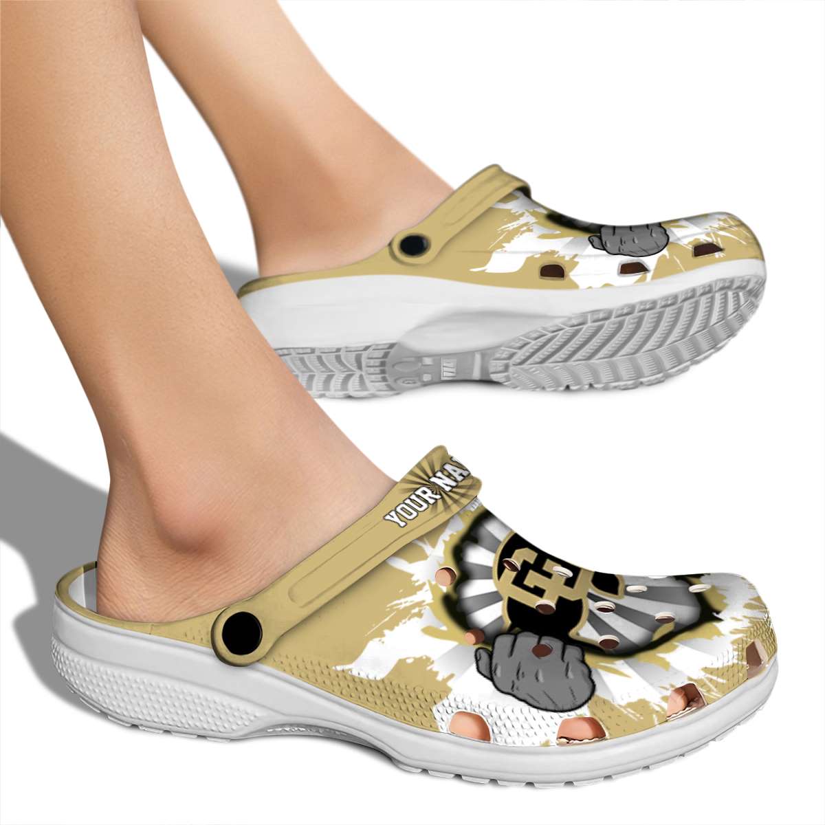 Merchidea Colorado Buffaloes NCAA Sport Crocs Crocband Clogs Shoes Comfortable For Men Women and Kids