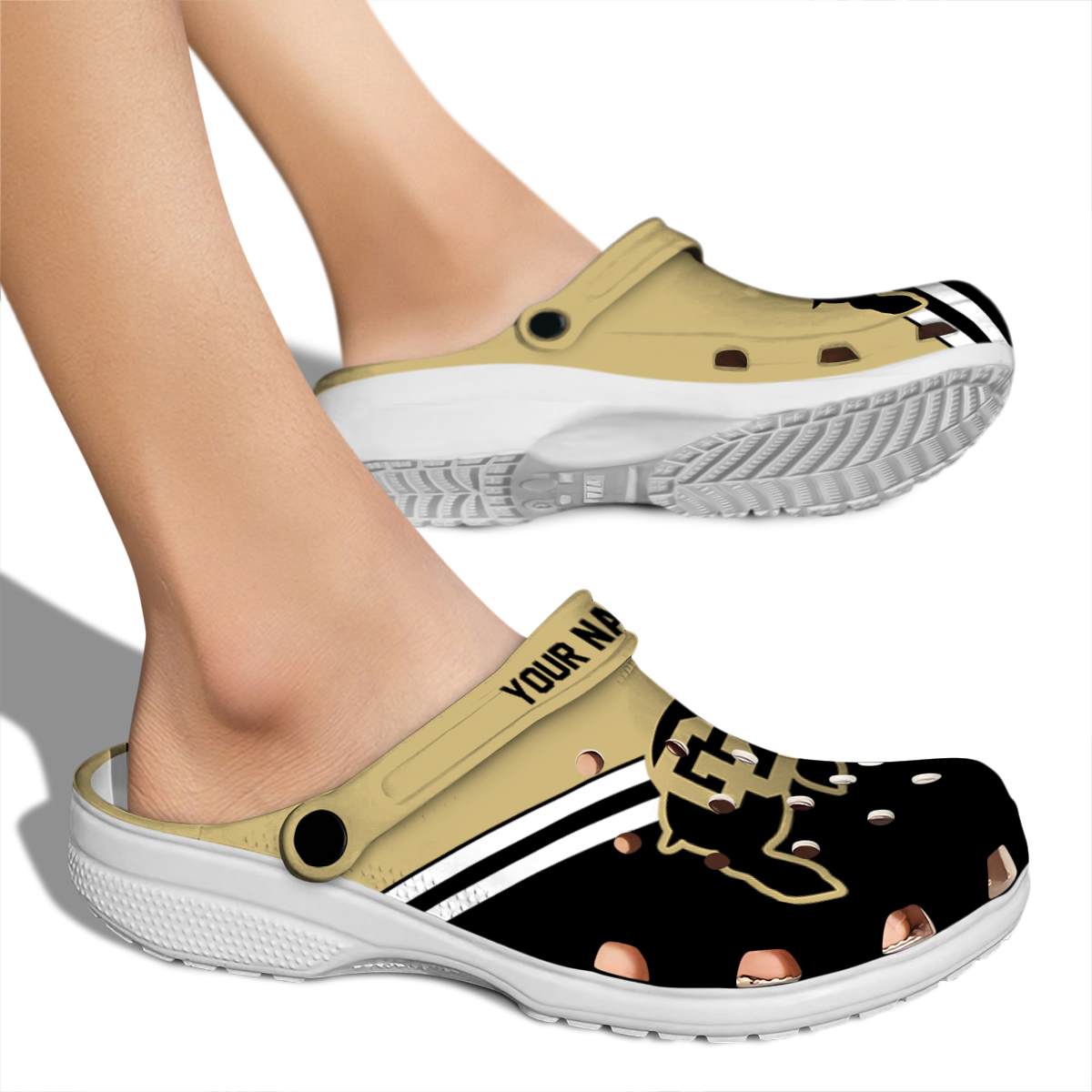 Merchidea Colorado Buffaloes NCAA Sport Crocs Crocband Clogs Shoes Comfortable For Men Women and Kids