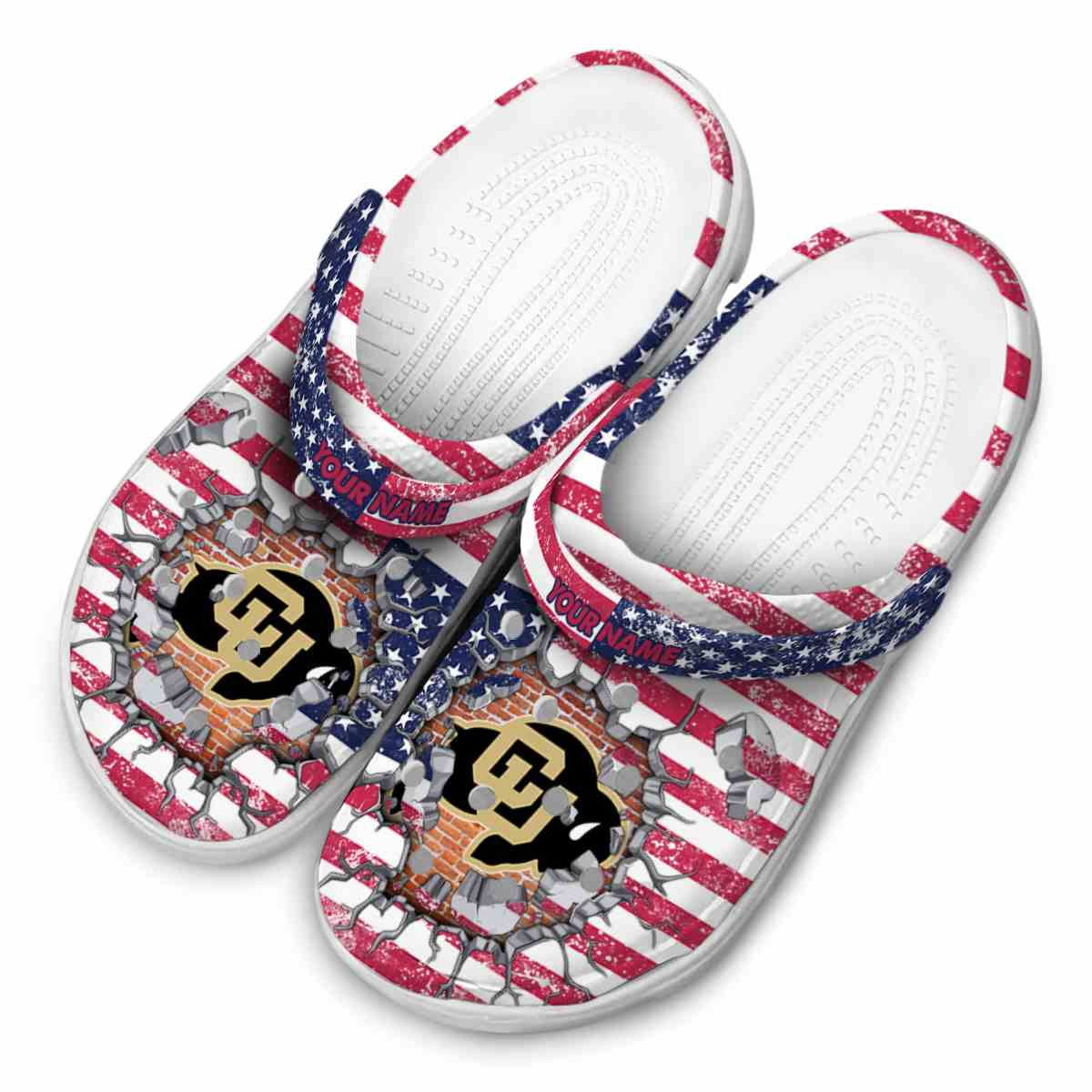 Merchidea Colorado Buffaloes NCAA Sport Crocs Crocband Clogs Shoes Comfortable For Men Women and Kids