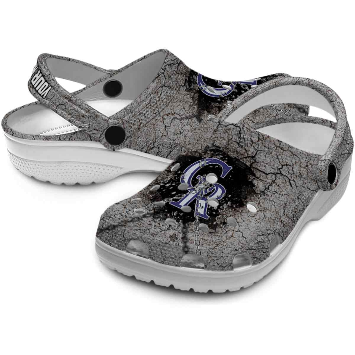Merchidea Colorado Rockies MLB Sport Crocs Crocband Clogs Shoes Comfortable For Men Women and Kids