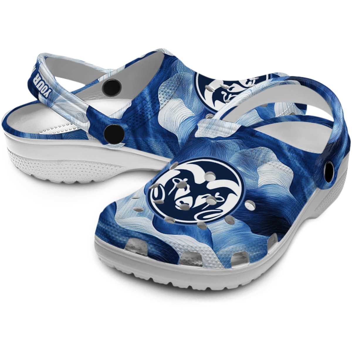 Merchidea Colorado State Rams NCAA Sport Crocs Crocband Clogs Shoes Comfortable For Men Women and Kids