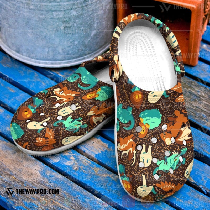 Merchidea Colorful Cryptids Pokemon Anime Crocs Crocband Clogs Shoes Comfortable For Men Women and Kids