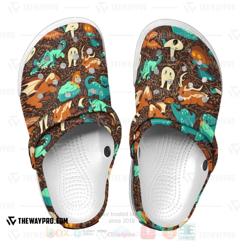 Merchidea Colorful Cryptids Pokemon Anime Crocs Crocband Clogs Shoes Comfortable For Men Women and Kids