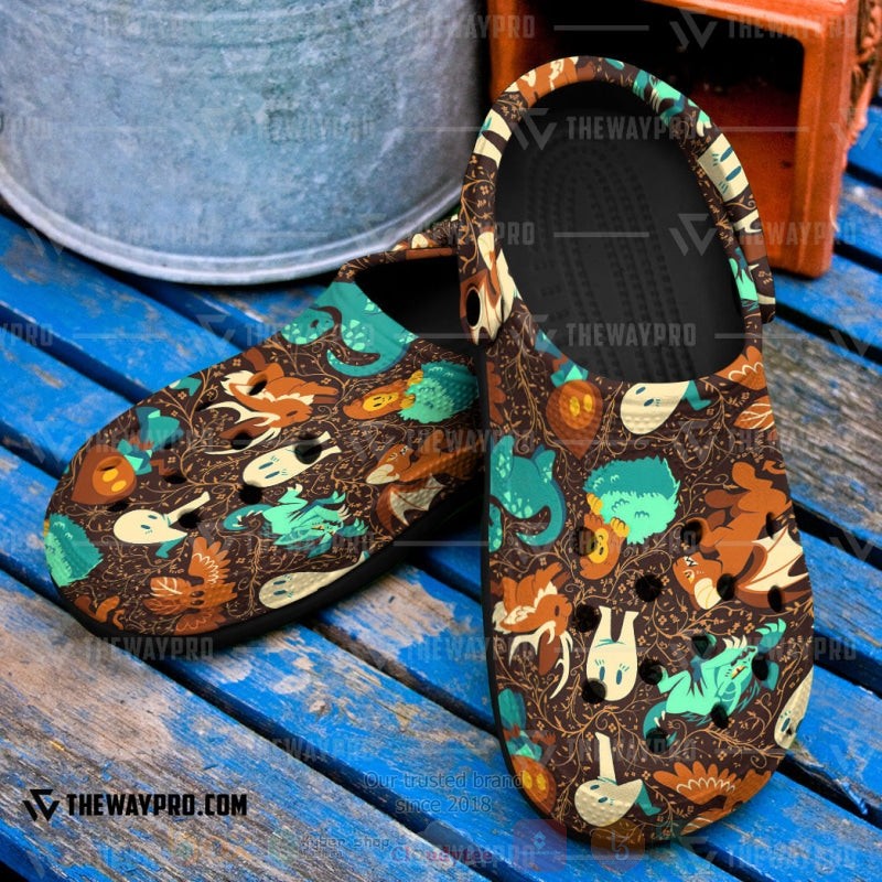 Merchidea Colorful Cryptids Pokemon Anime Crocs Crocband Clogs Shoes Comfortable For Men Women and Kids