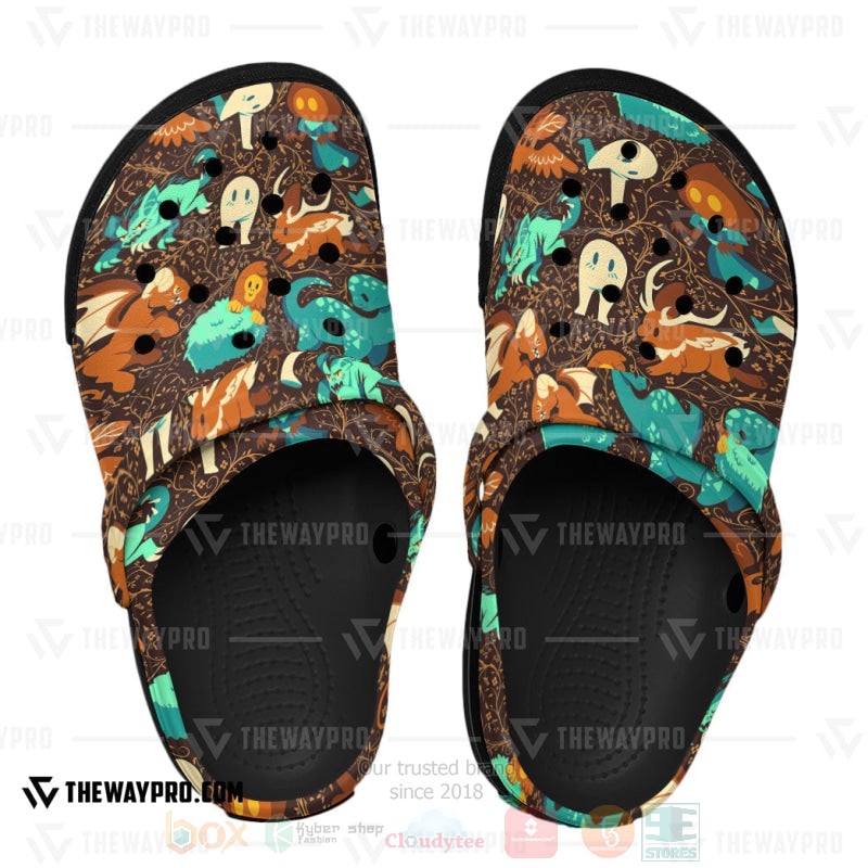 Merchidea Colorful Cryptids Pokemon Anime Crocs Crocband Clogs Shoes Comfortable For Men Women and Kids