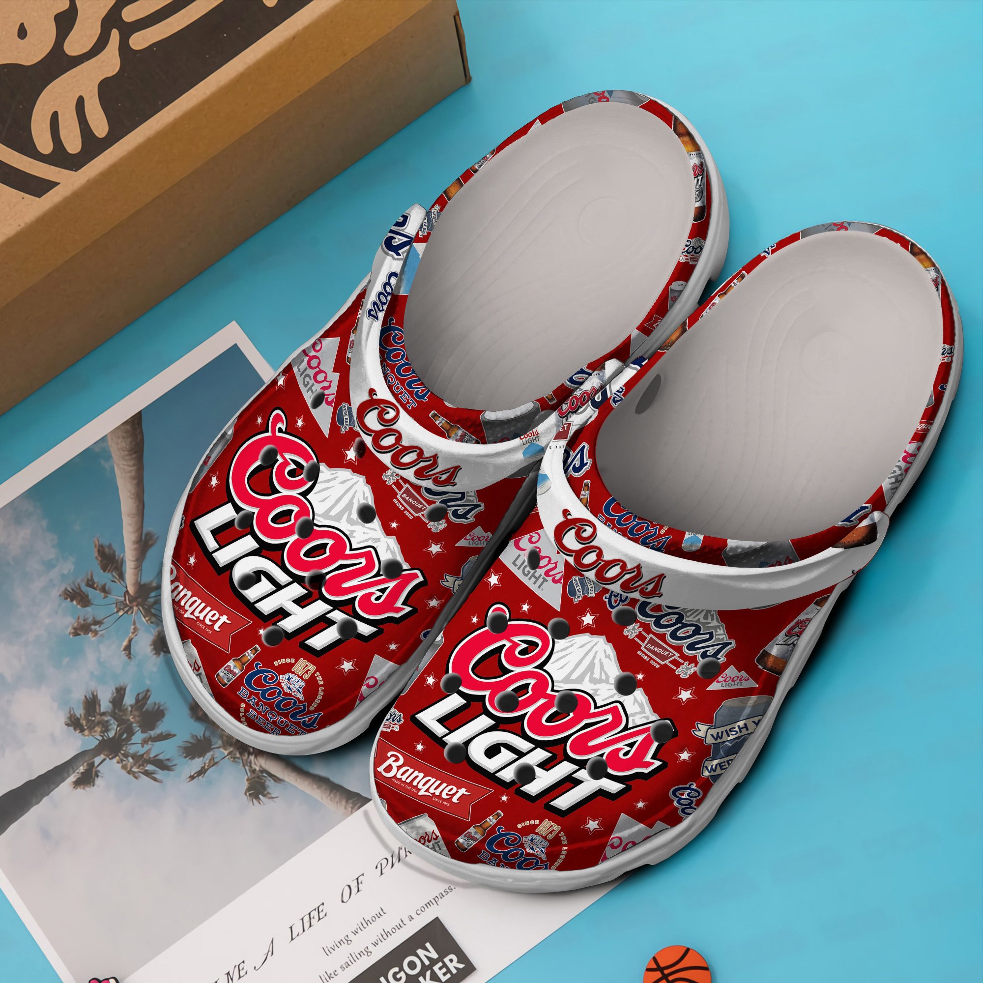 Merchidea Coors Light Drink Crocs Crocband Clogs Shoes Comfortable For Men Women and Kids